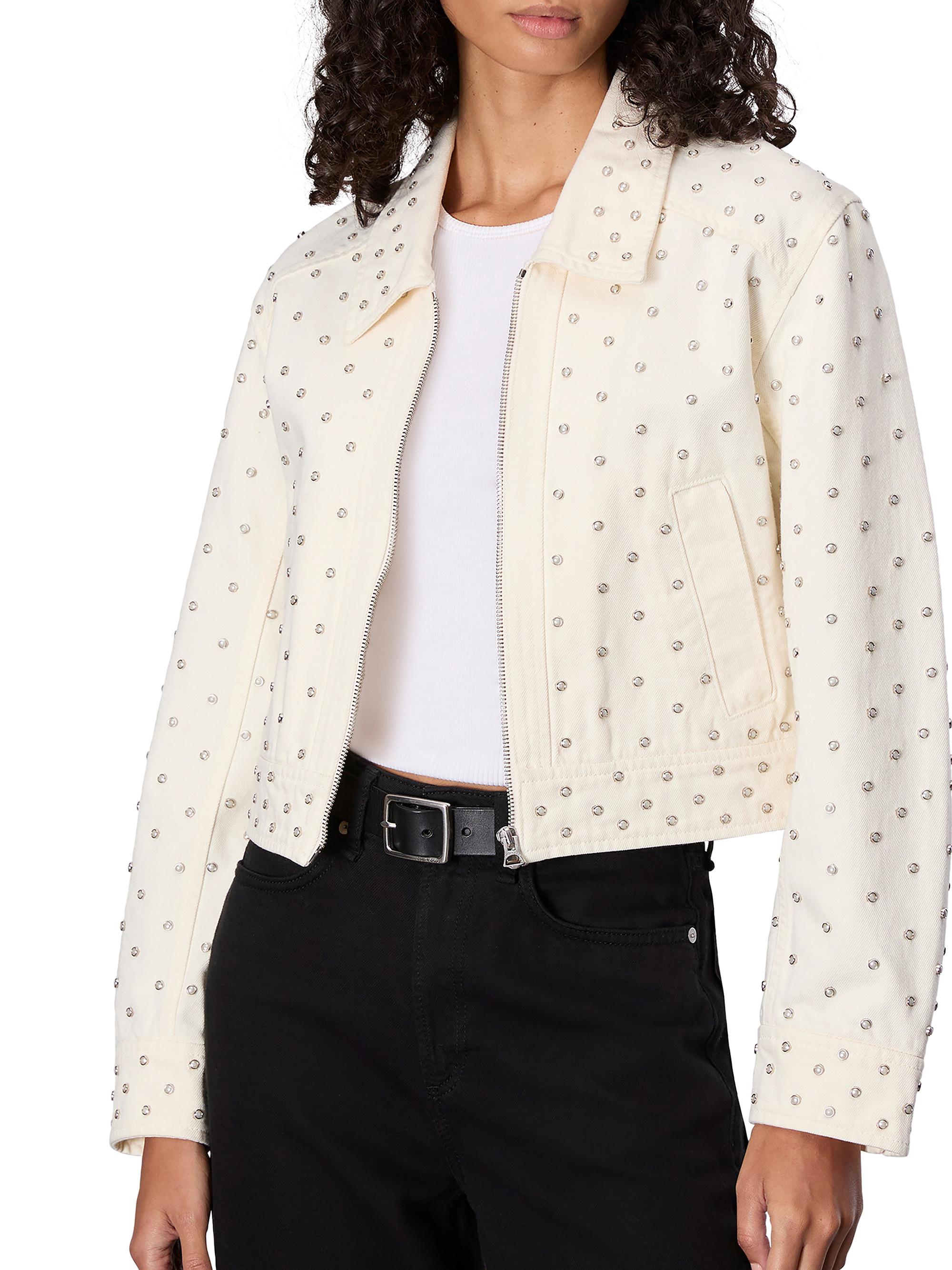 rag & bone Anya Faux Pearl Cotton Jacket | Saks Fifth Avenue