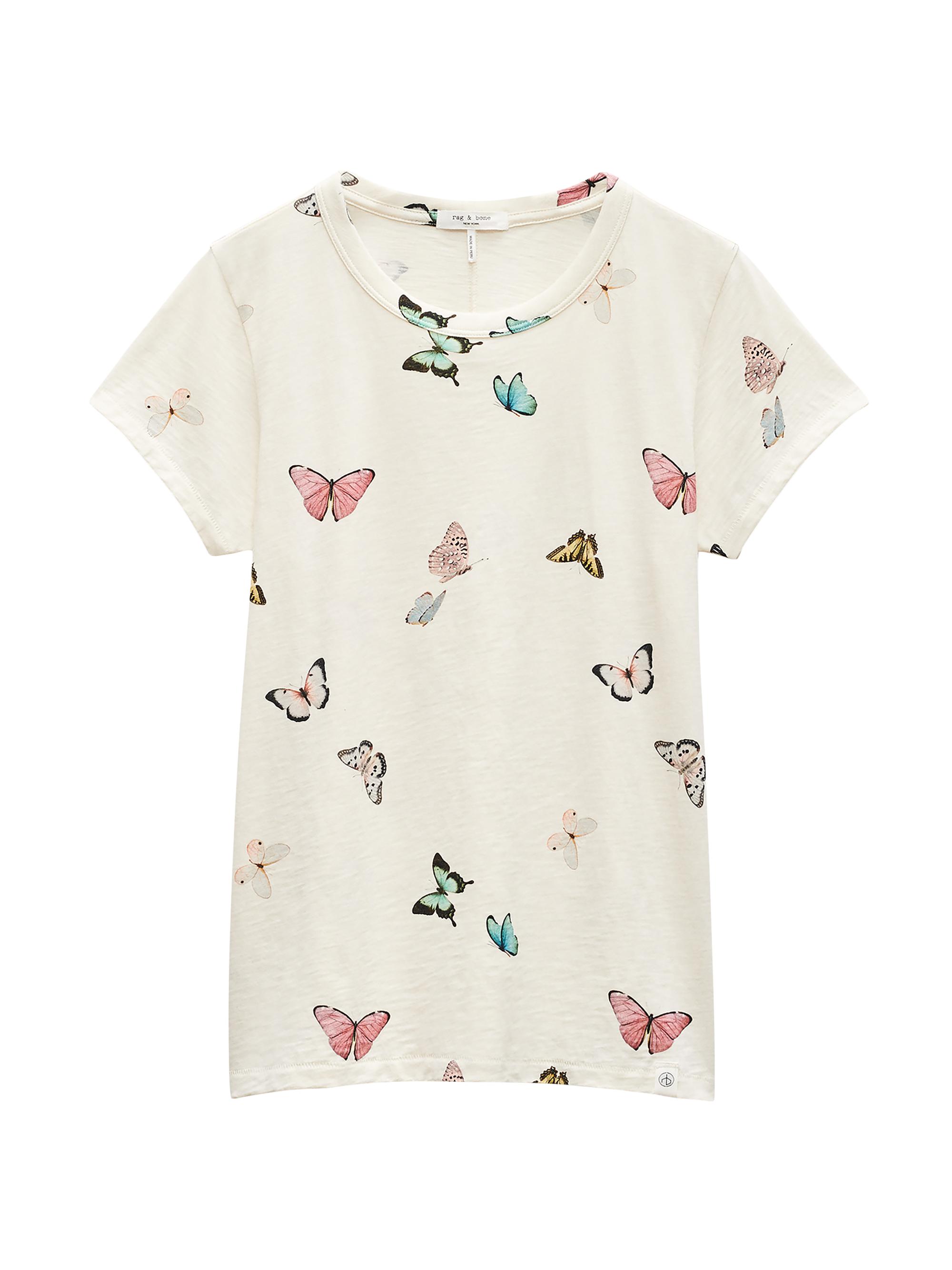 rag & bone Women's All Over Ozzy Butterfly T-Shirt -  Multi