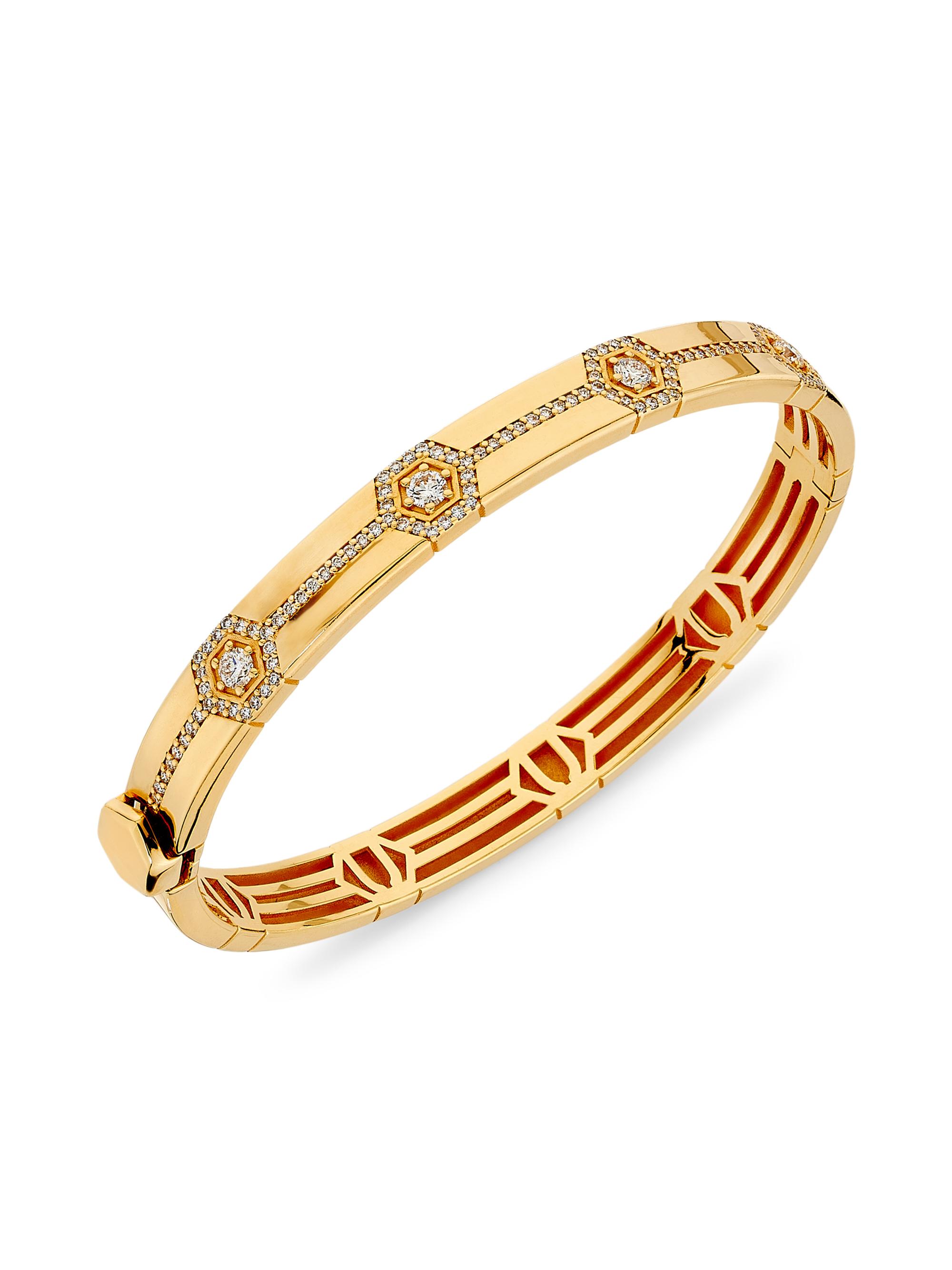 Miseno Women's Baia Sommersa 18K Yellow Gold & 1.24 TCW Diamond Bangle - Yellow Gold