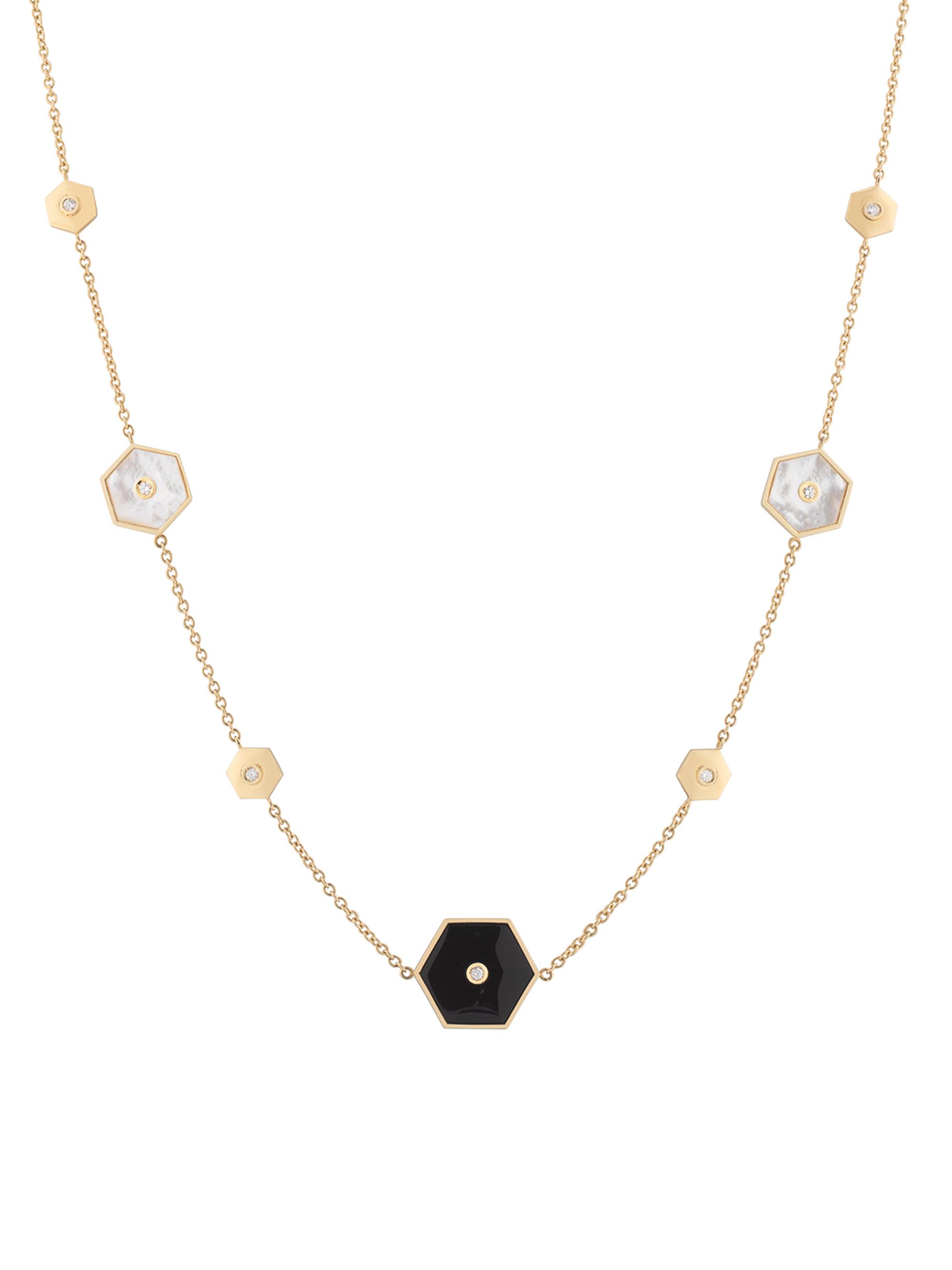 Miseno Women's Baia Sommersa 18K Yellow Gold & Multi-Gemstone Station Necklace - Yellow Gold