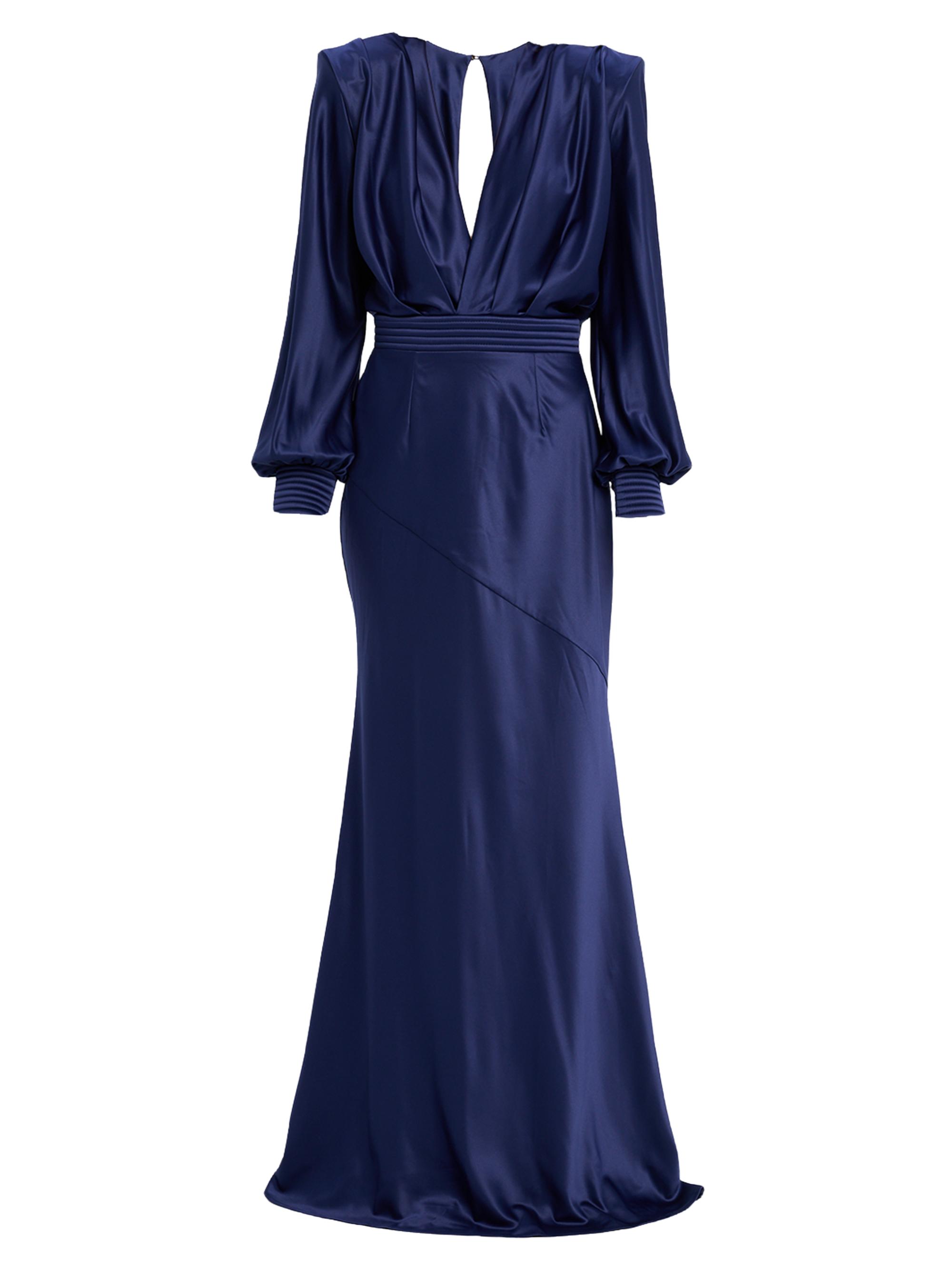 Zhivago Women's Betsey Stretch-Satin Gown - Ink