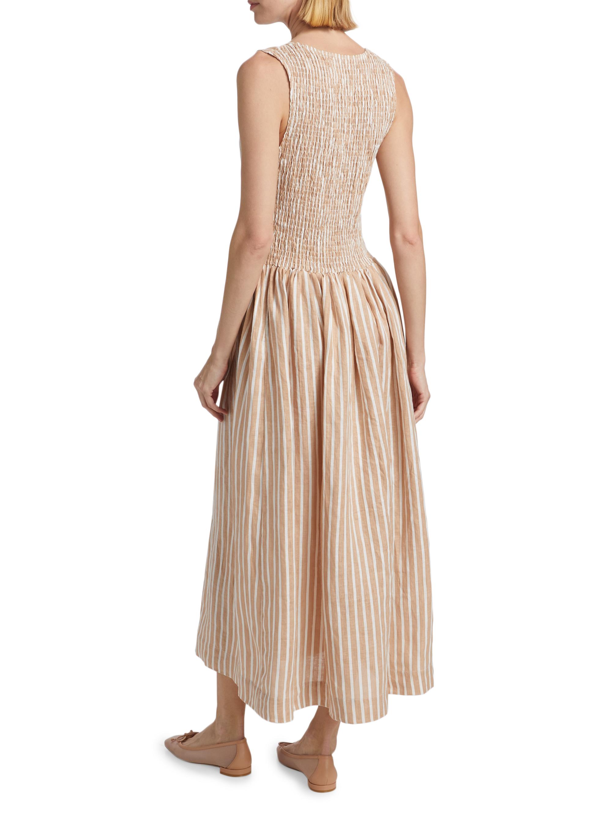 midi dress fitted bodice Carmen Sleeveless Midi Dress main image 1