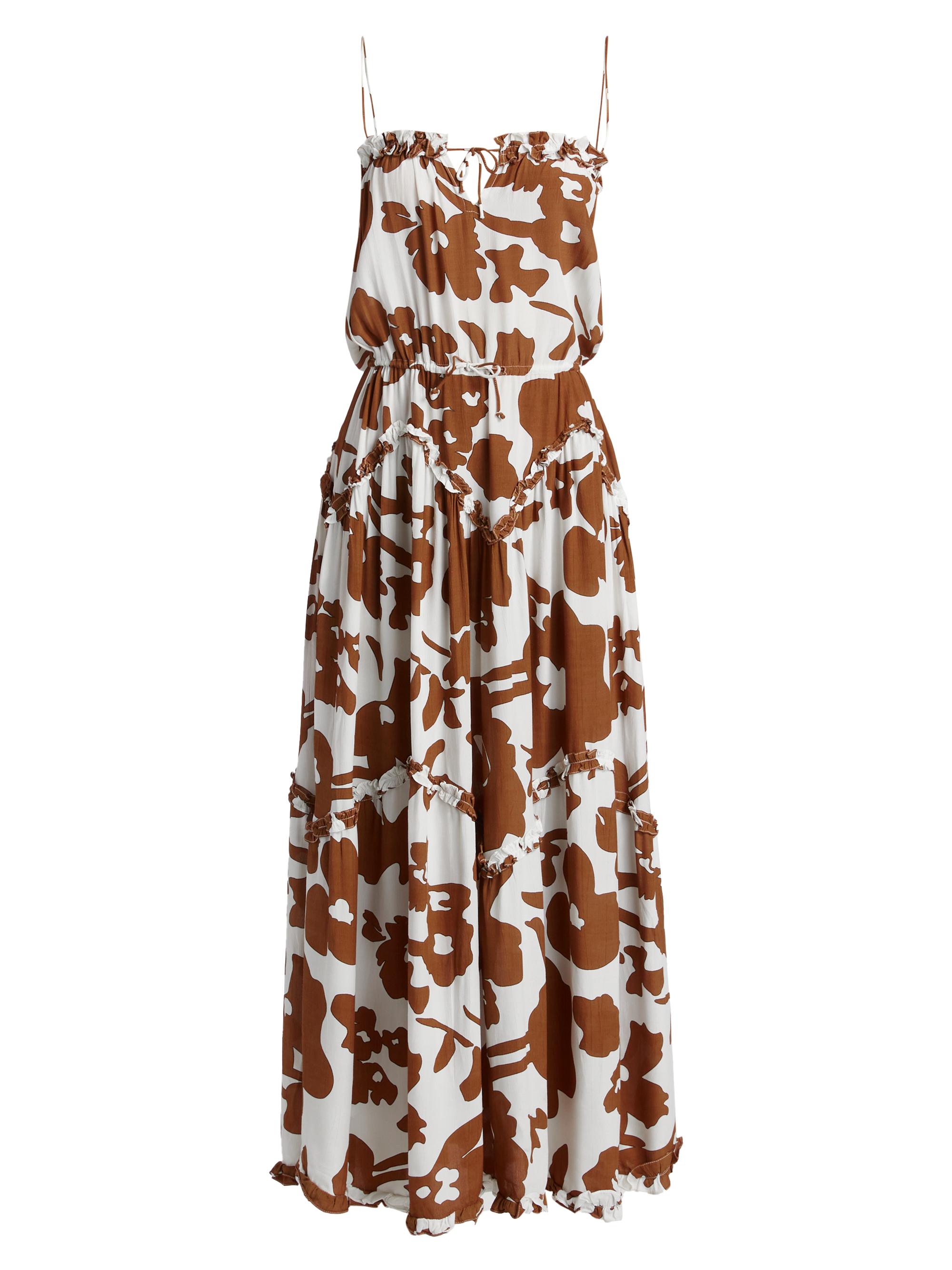 SWF Women's Dynamic Floral Maxi-Dress - Fleur De Lis