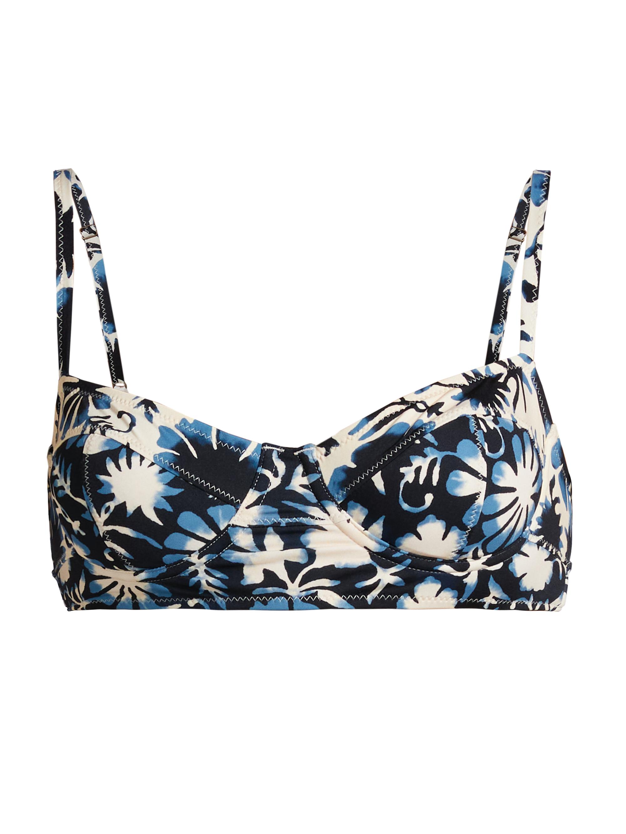Ulla Johnson Women's Zahara Floral Bikini Top - Sunprint Combo