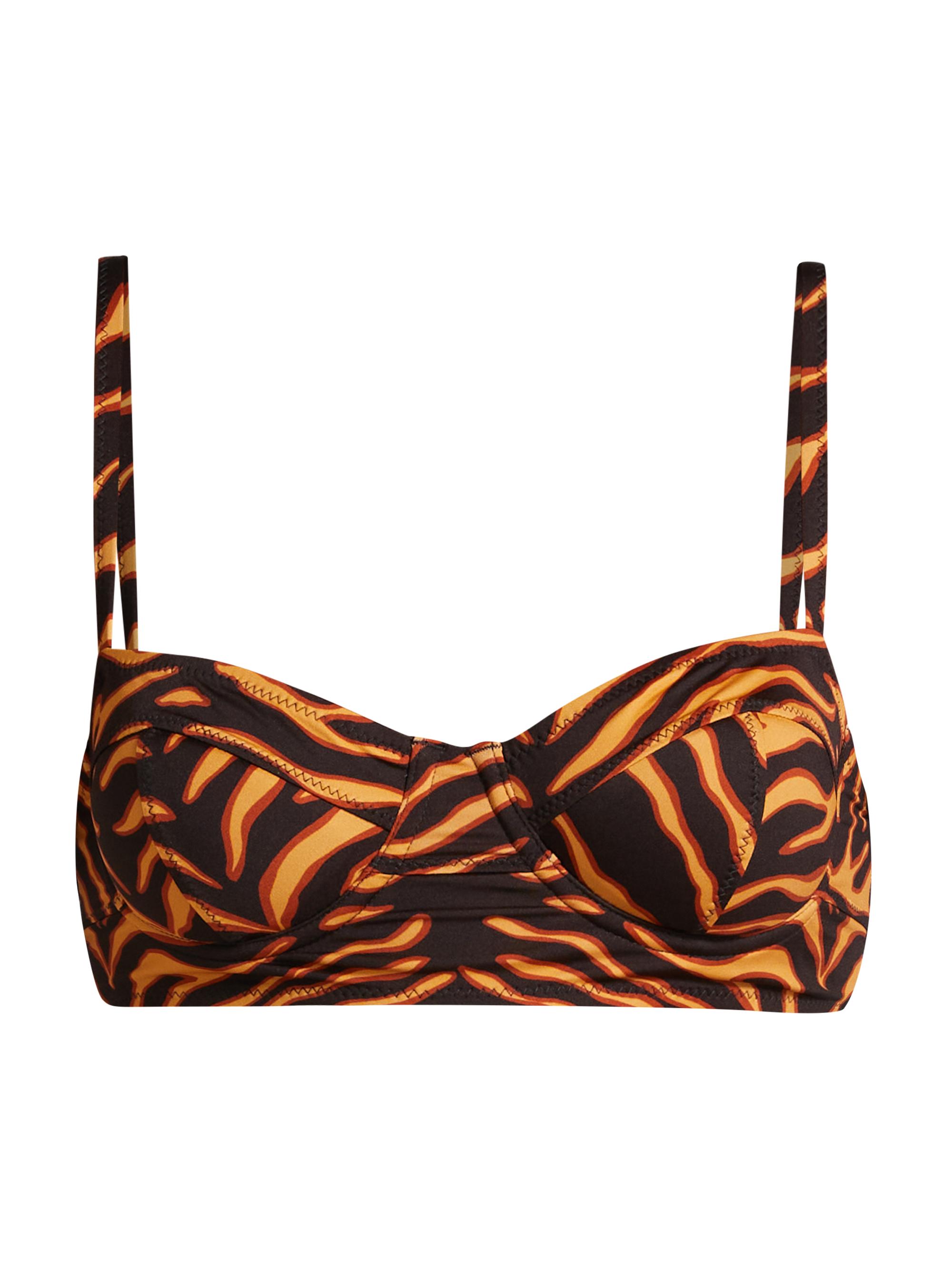 Ulla Johnson Women's Zahara Bikini Top - Tiger