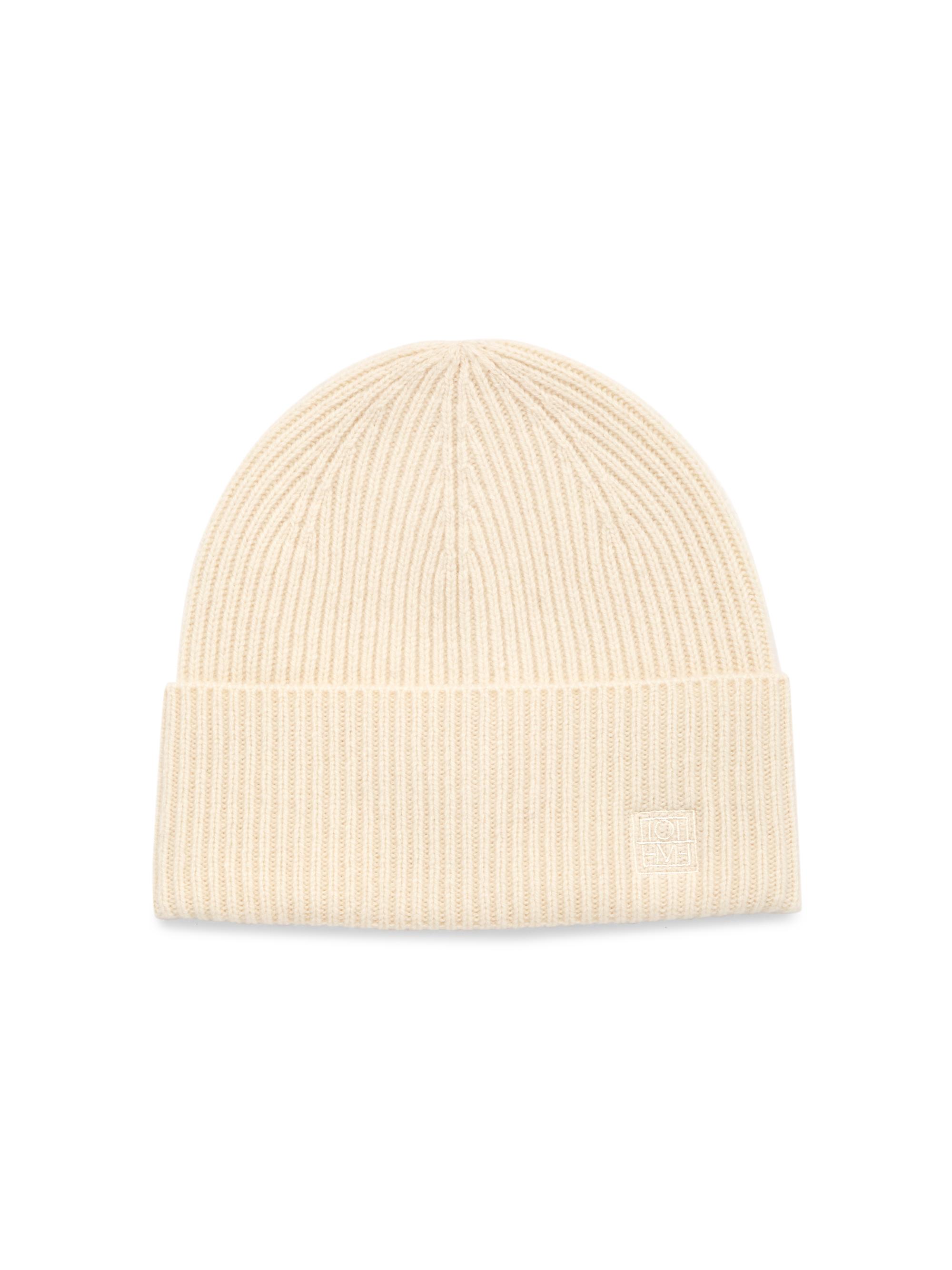Toteme Women's Ribbed Wool & Cashmere Beanie - Snow