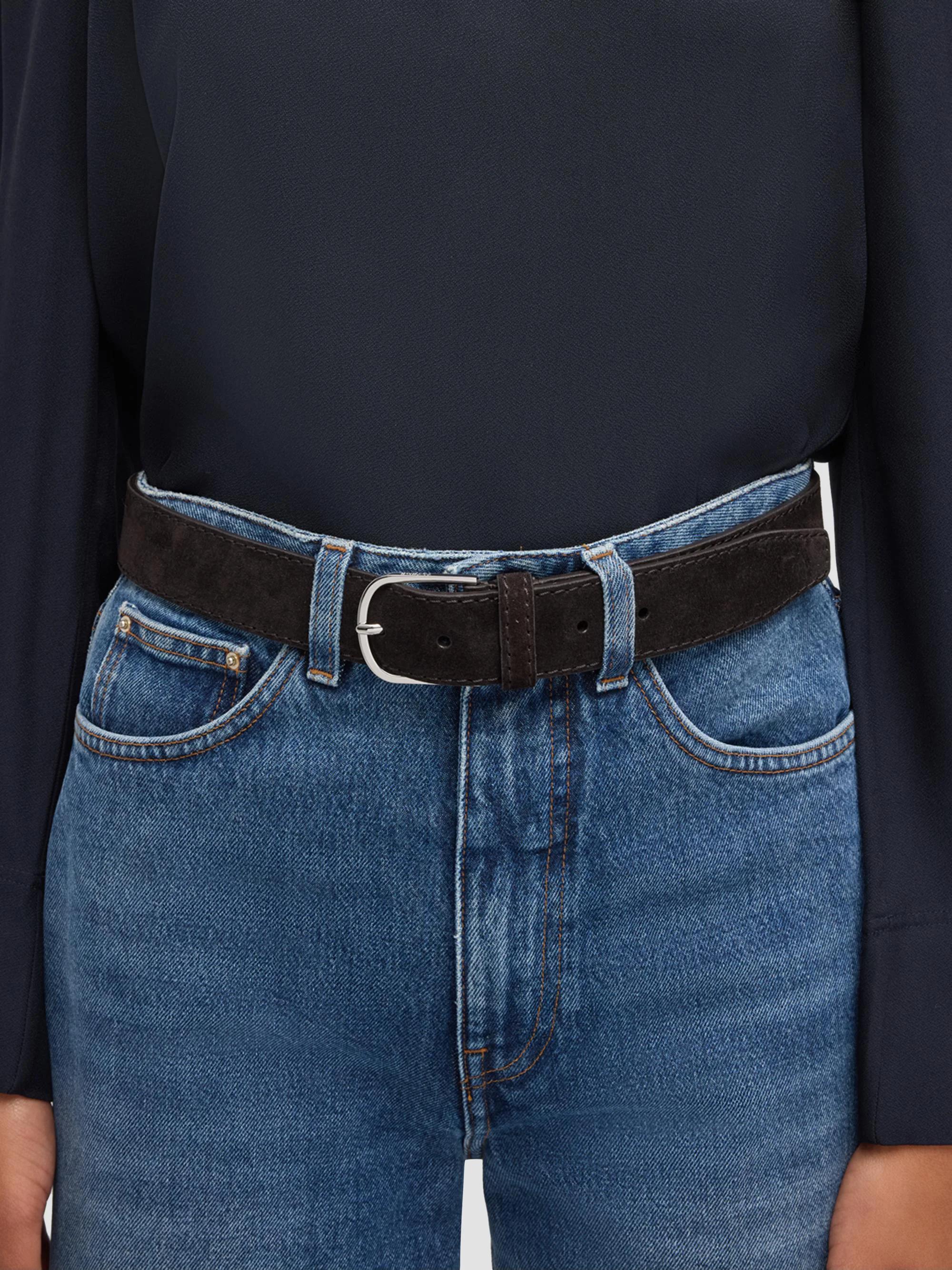 Toteme Wide Suede Trouser Belt | Saks Fifth Avenue display picture 1