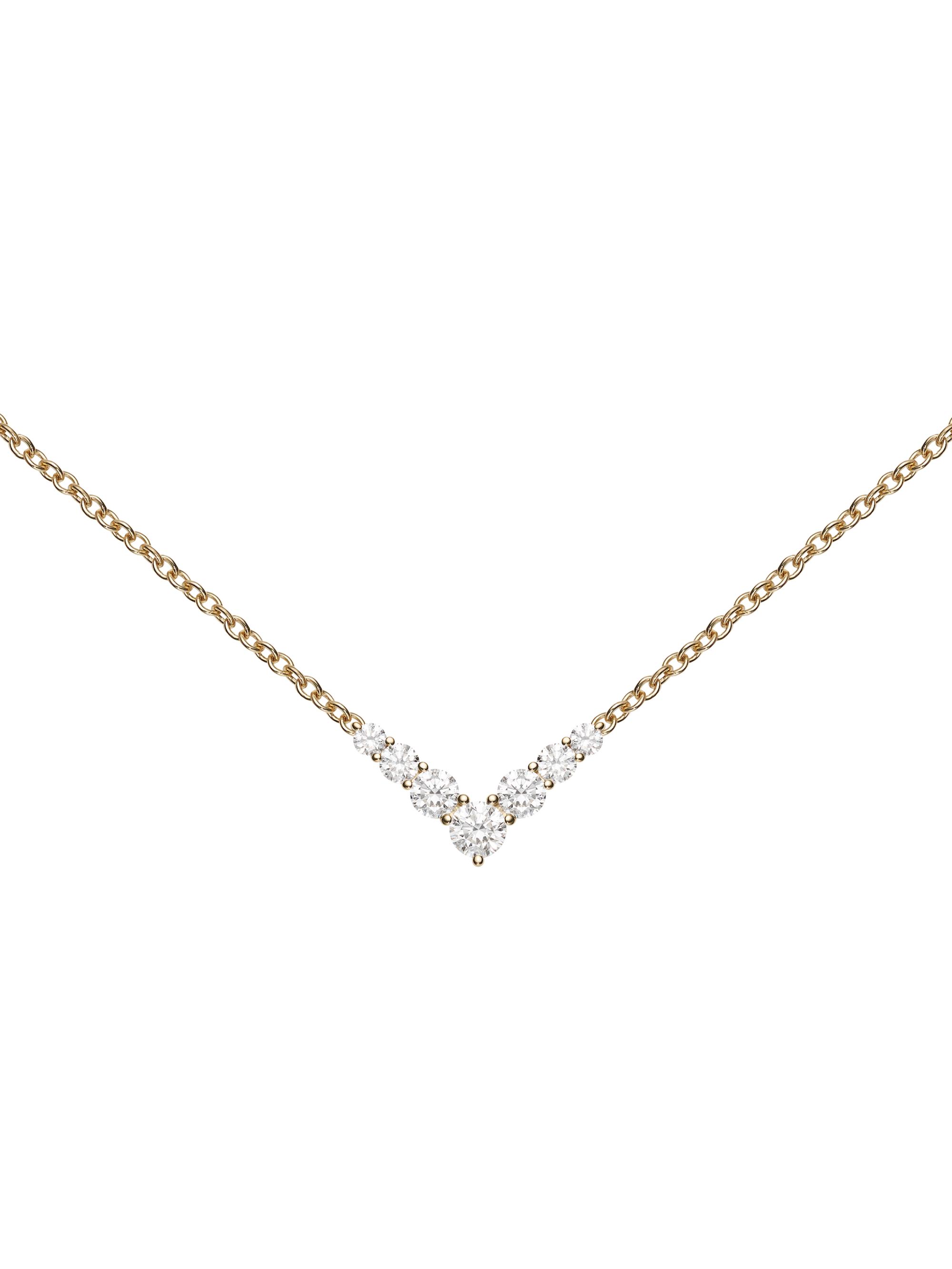 Melissa Kaye Women's Aria Mini V-Shaped 18K Yellow Gold & 0.58 TCW Diamond Necklace - Yellow Gold