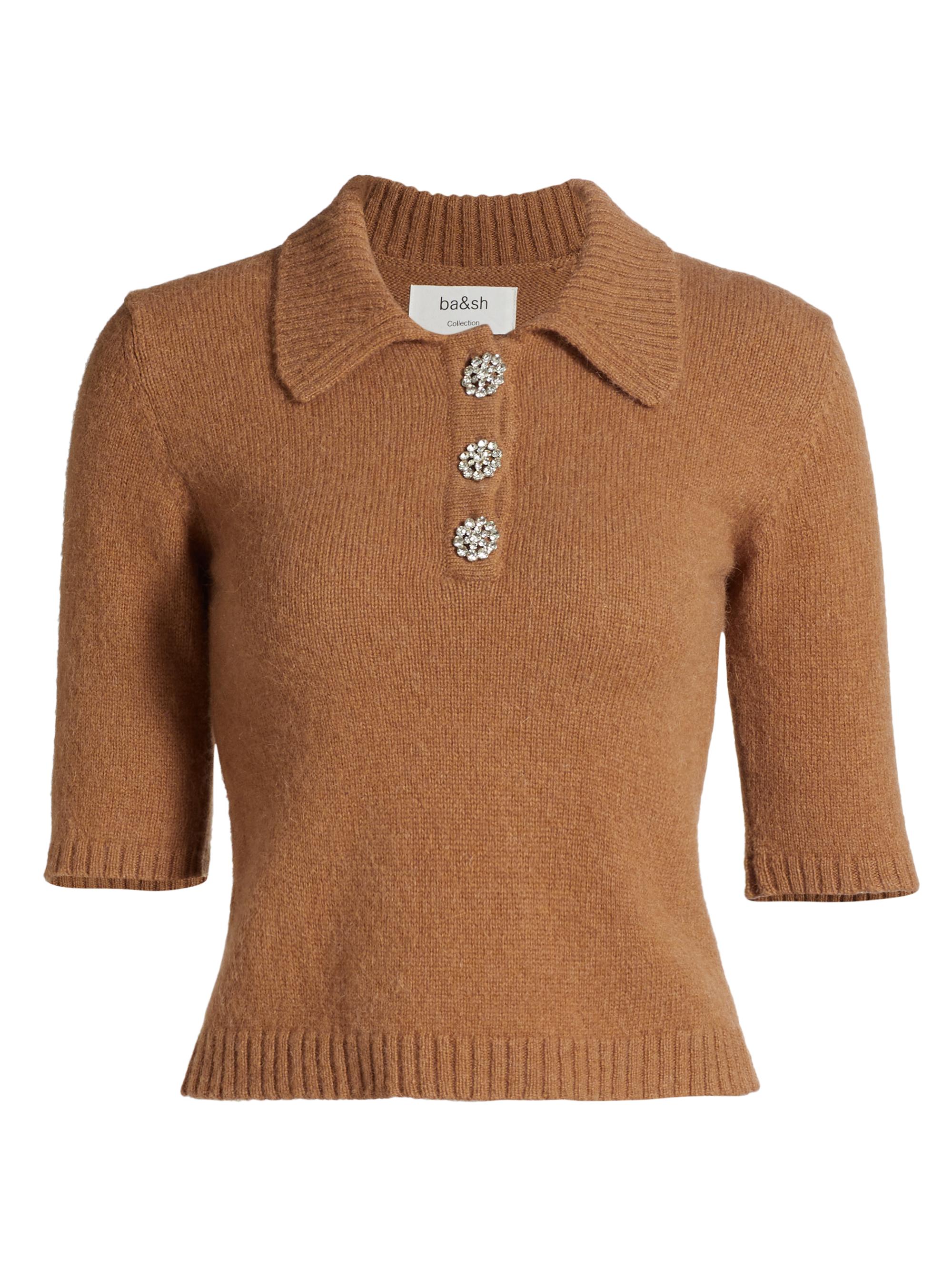 ba & sh Women's Dylak Embellished Wool Sweater - Camel