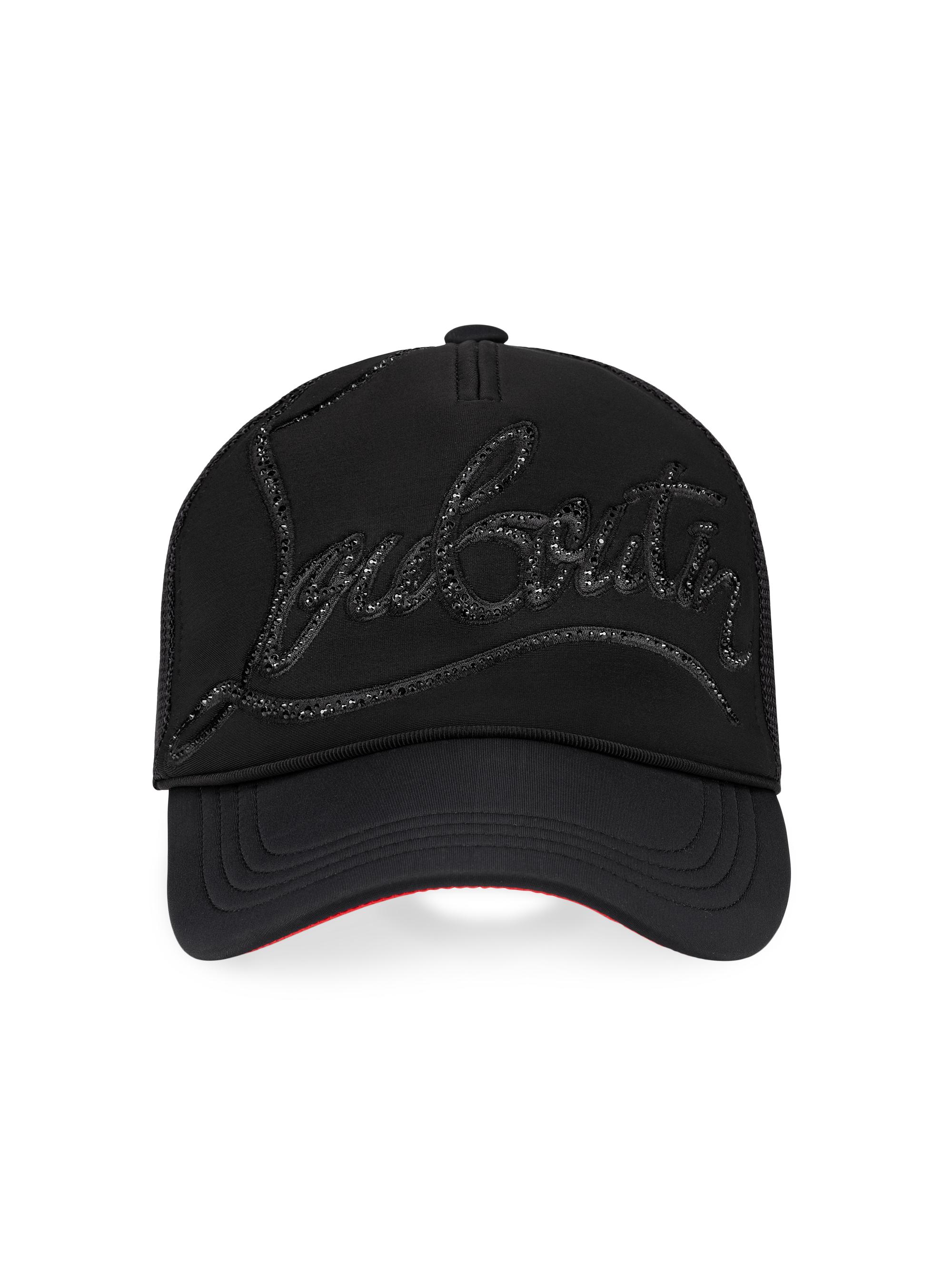 Christian Louboutin Men's Rock'N'Ride Strass Baseball Cap - Black