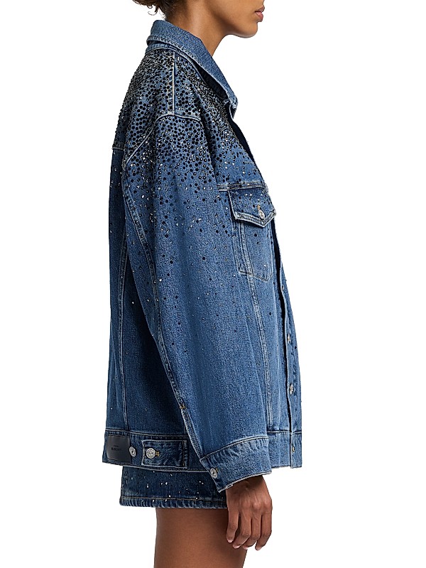 Shop 7 For All Mankind Oli Embellished Trucker Jacket | Saks Shop 7 For All Mankind Oli Embellished Trucker Jacket | Saks