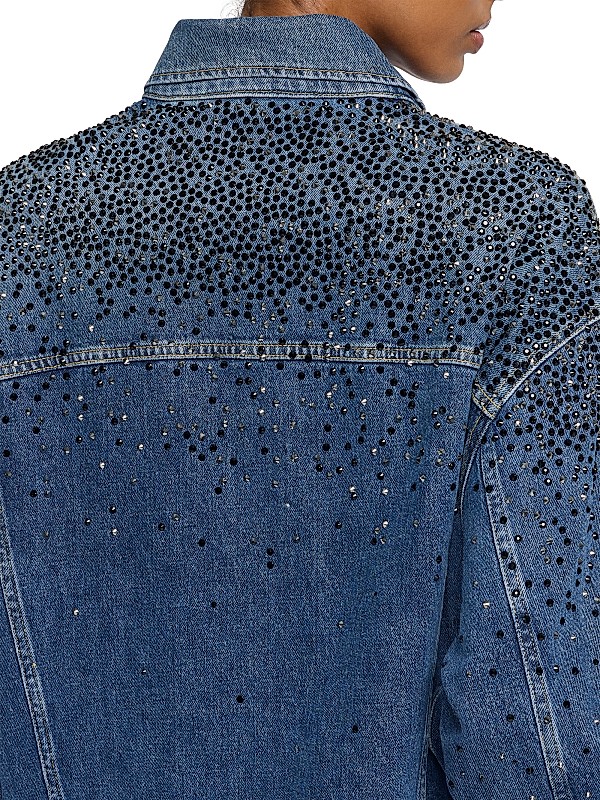 Shop 7 For All Mankind Oli Embellished Trucker Jacket | Saks Shop 7 For All Mankind Oli Embellished Trucker Jacket | Saks
