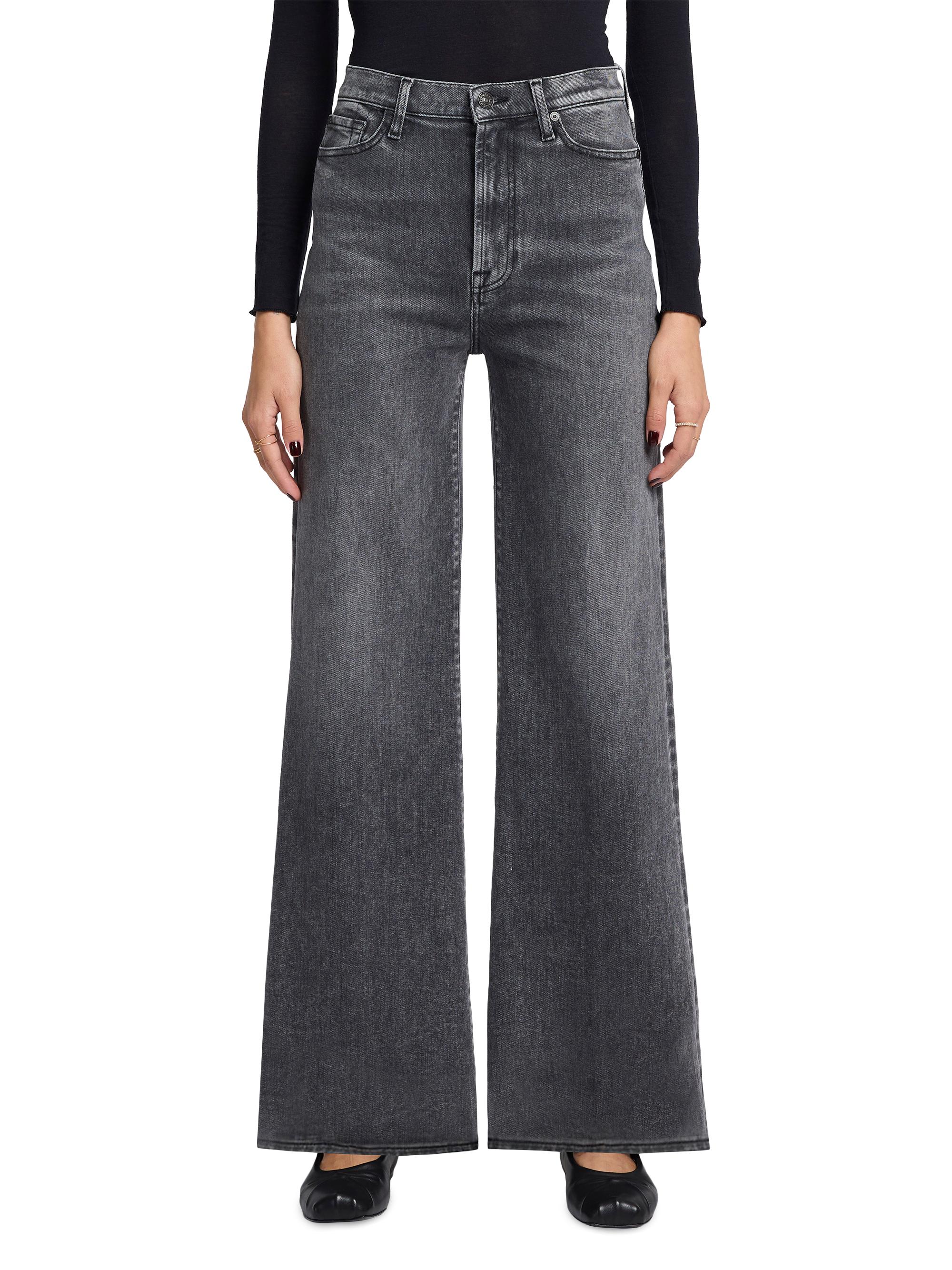 7 For All Mankind Jo Ultra High-Rise Stretch Wide-Leg Jeans