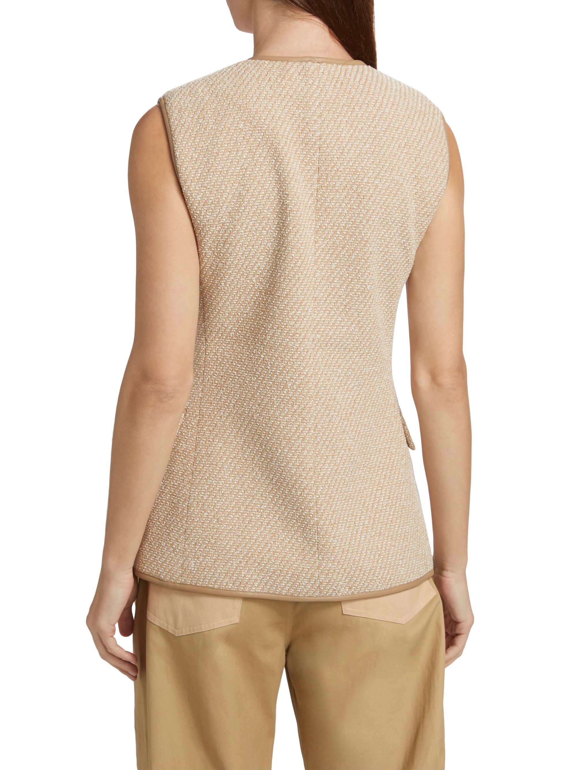 maison de Dolce. candy tweed vest ホワイト candy tweed vest/white | maison de Dolce.