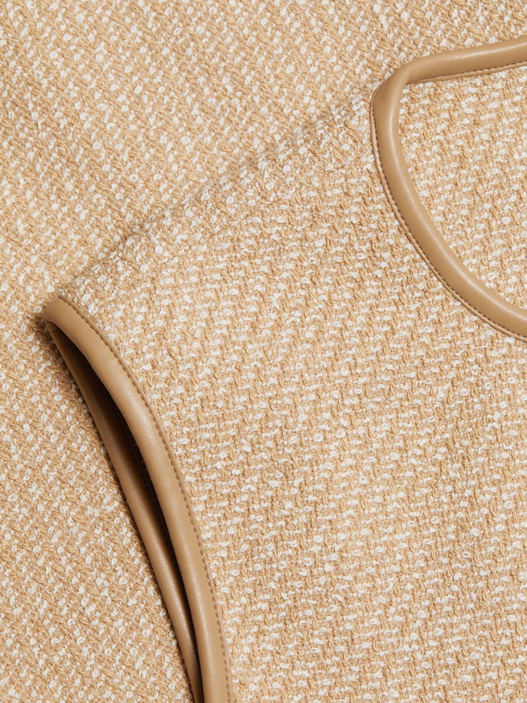 トップス maison de Dolce candy tweed vest/white 新品】dolce