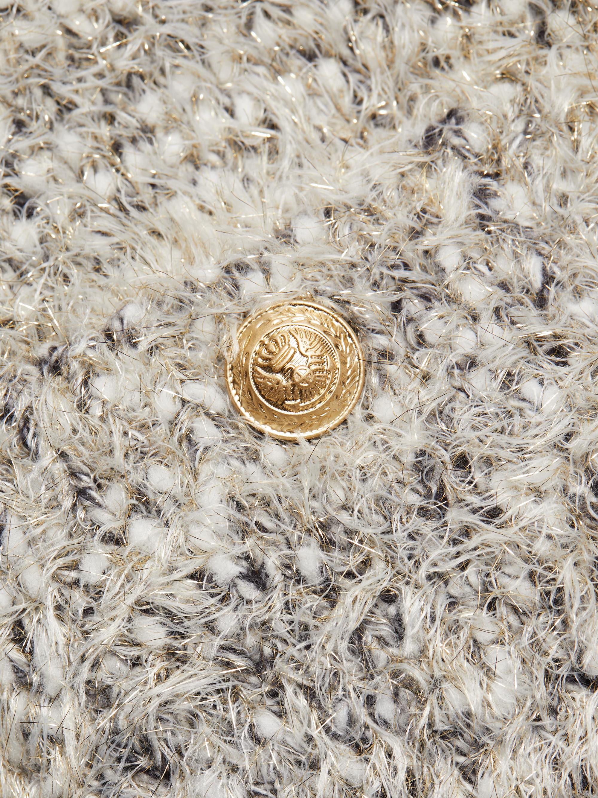 L'AGENCE Una Tweed Knit Cardigan | Saks Fifth Avenue