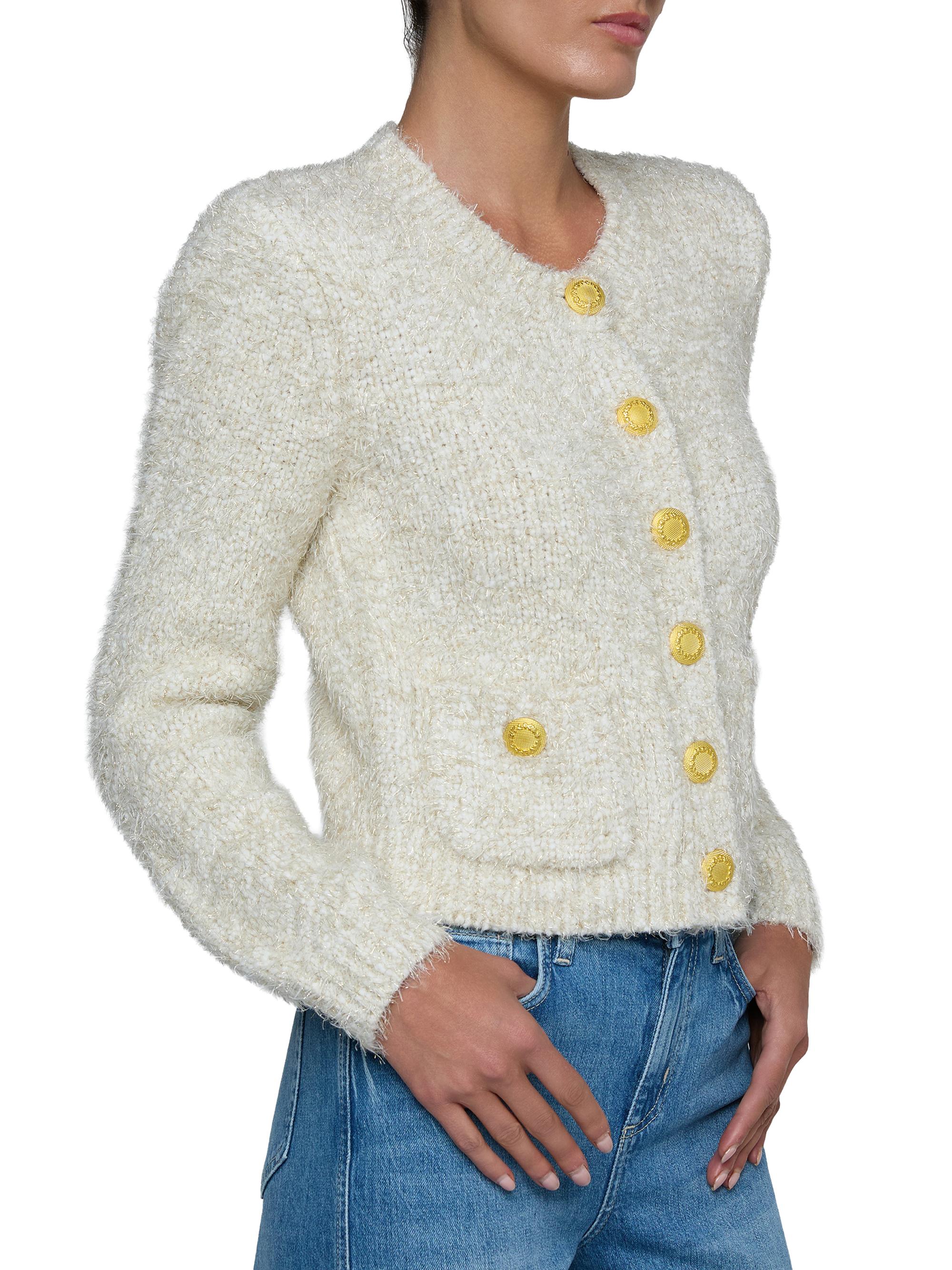 L'AGENCE Una Tweed Knit Cardigan | Saks Fifth Avenue