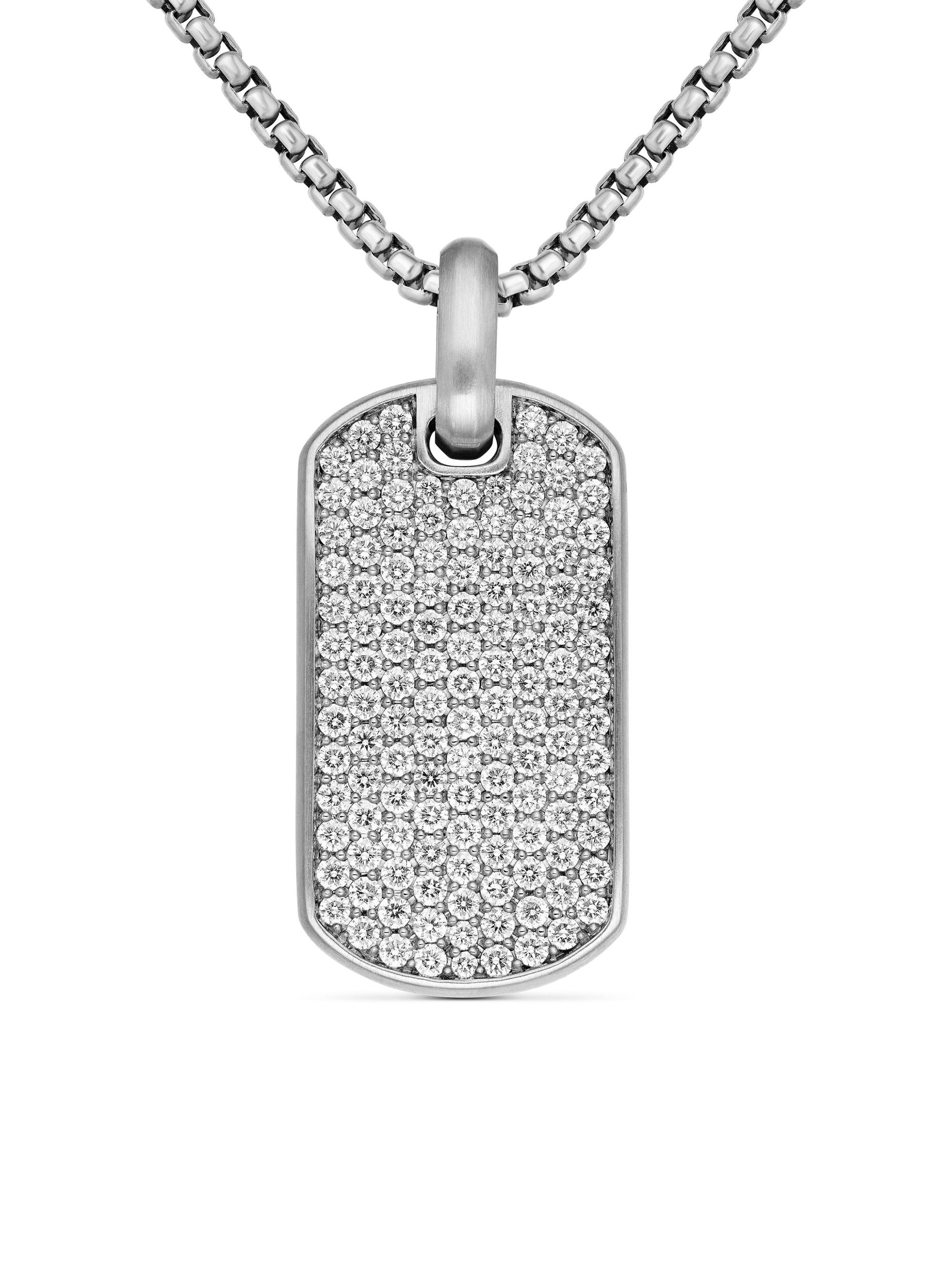 David Yurman Men's Chevron Tag in Sterling Silver - Silver