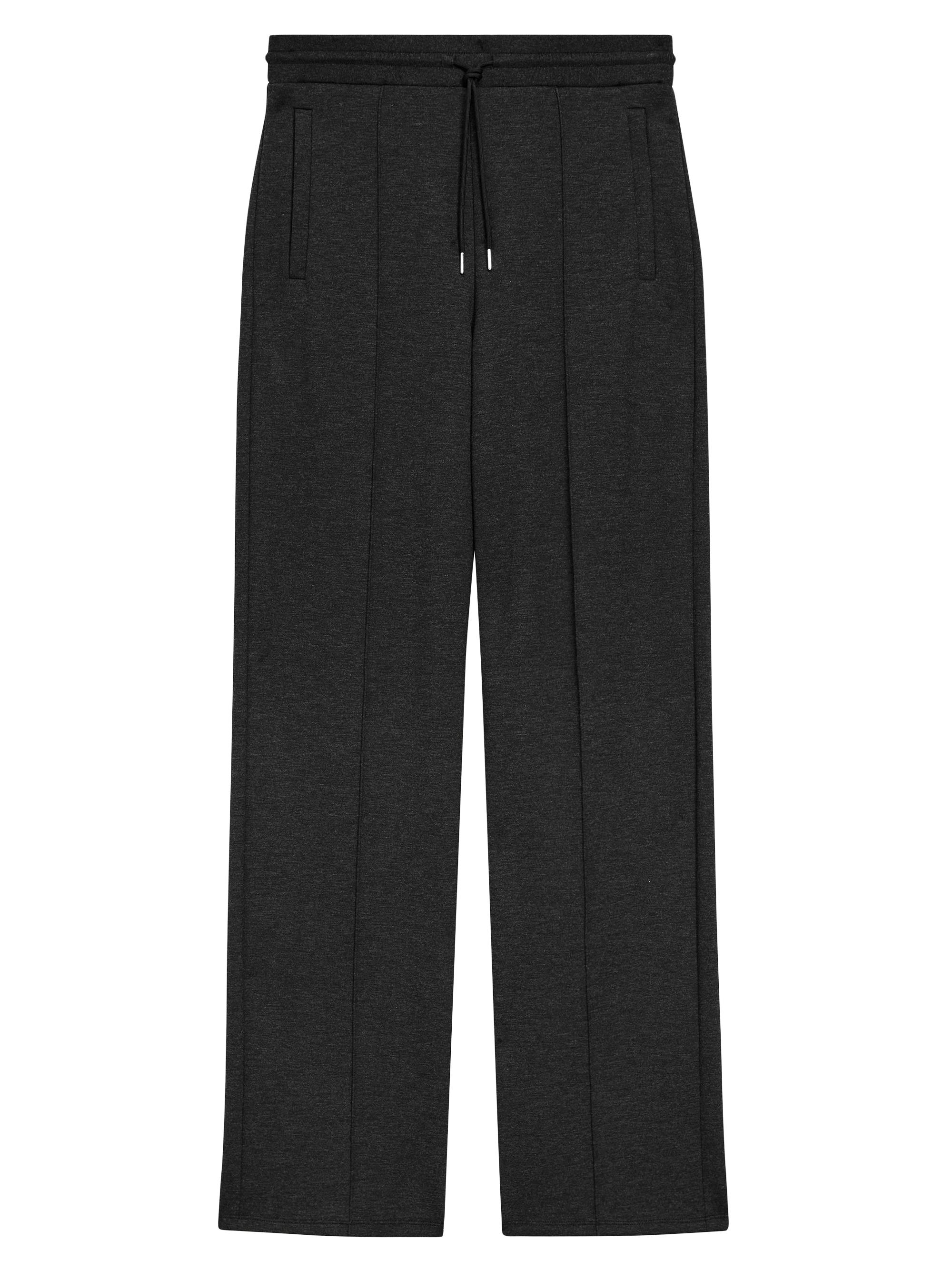 Theory Women's Knit Drawstring Straight Sweatpants - Charcoal Black