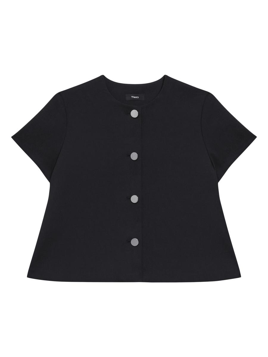 Theory｜SHORT-SLEEVED ROUND NECK T-SHIRTS (PRECISE TEE I Theory Precise Tee - T-Shirts - BeyondStyle