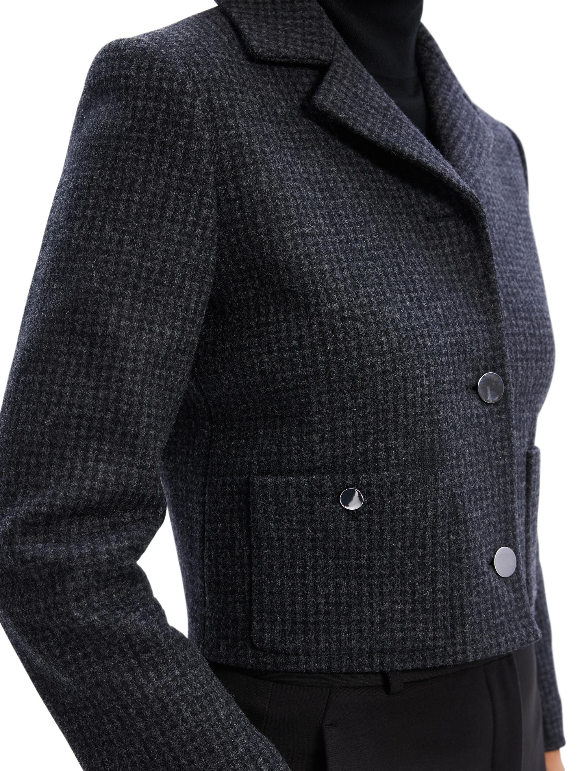 良品】soerte WOOL BLEND SWITCHING BLOUSON Wool-Blend Zip-Up Bomber