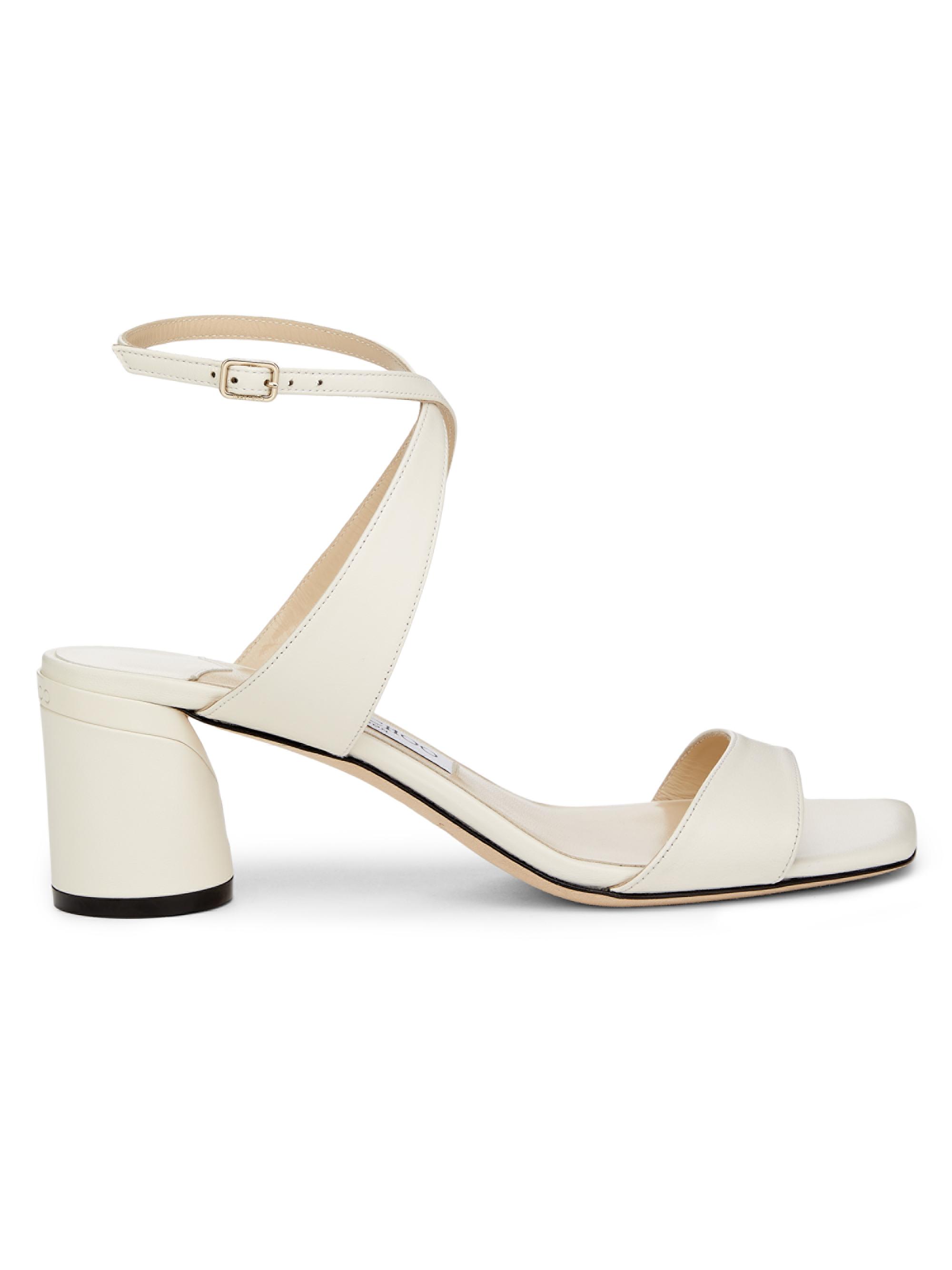 Jimmy Choo Women's Jago 60MM Leather Sandals - Latte