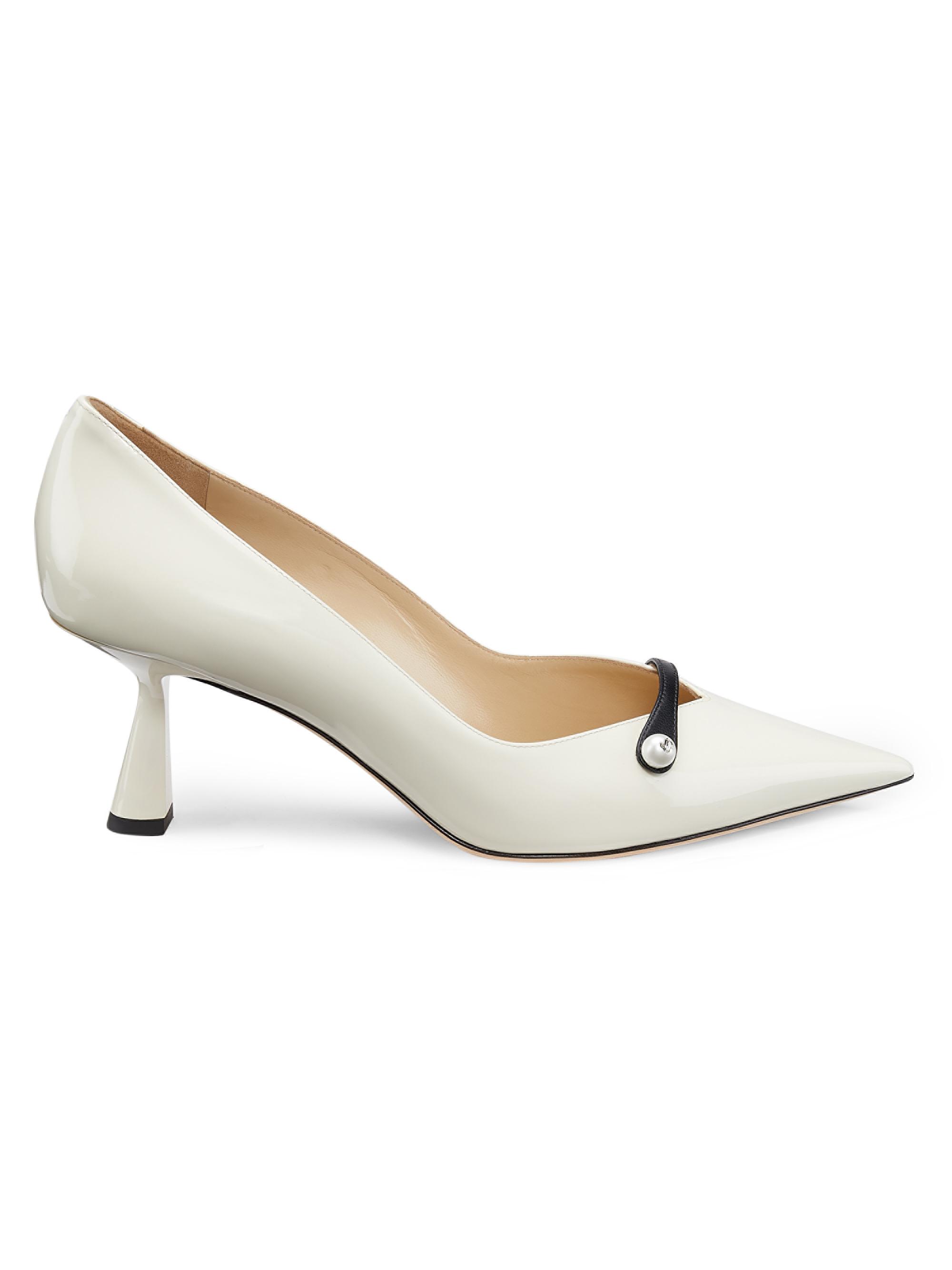 Jimmy Choo Women's Core Rosalia 65MM Patent Pumps - Latte Black