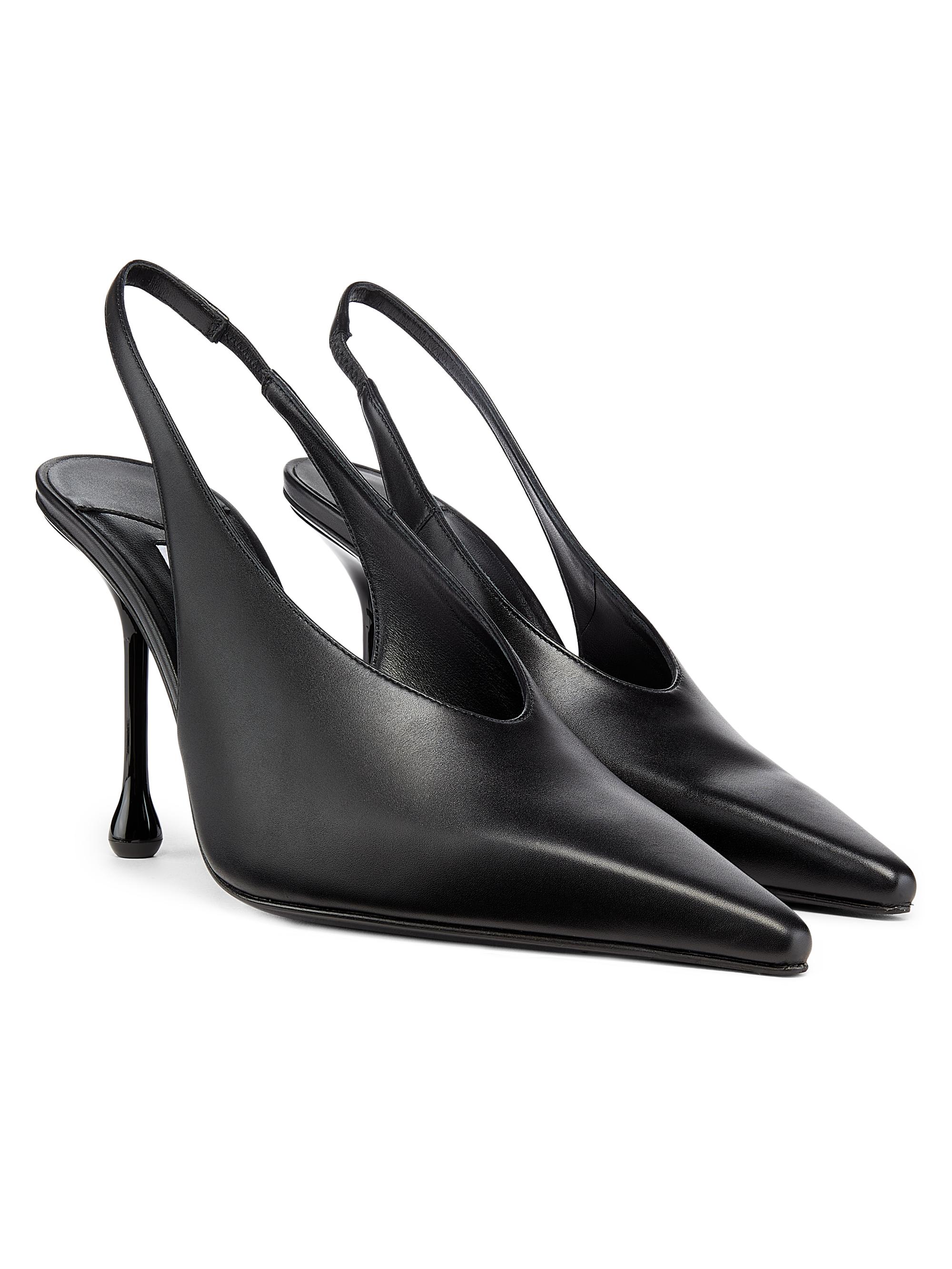 Jimmy Choo Isa 95MM Leather Slingback Pumps | Saks Fifth Avenue