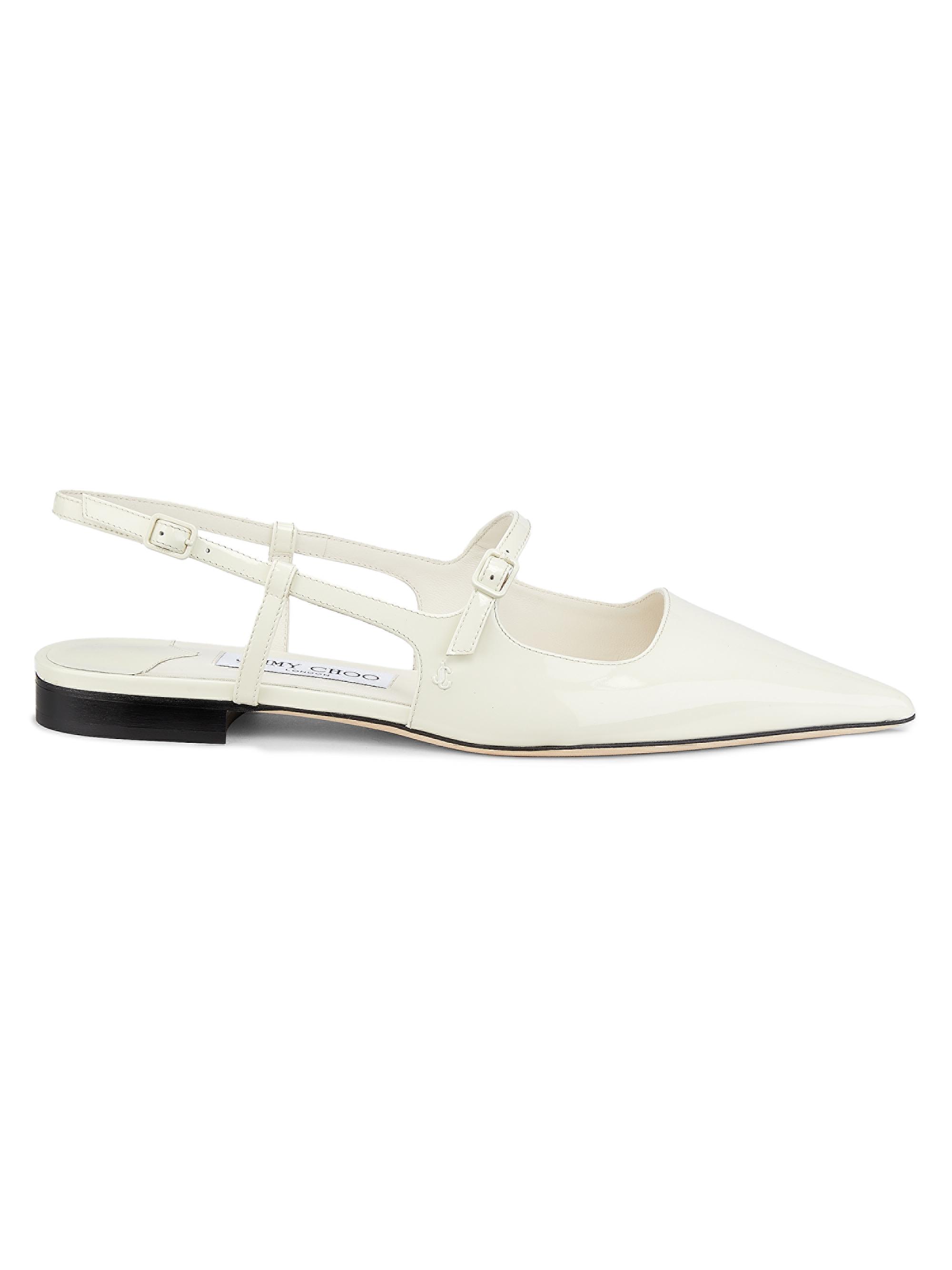 Jimmy Choo Women's Didi Patent Leather Flats - Latte