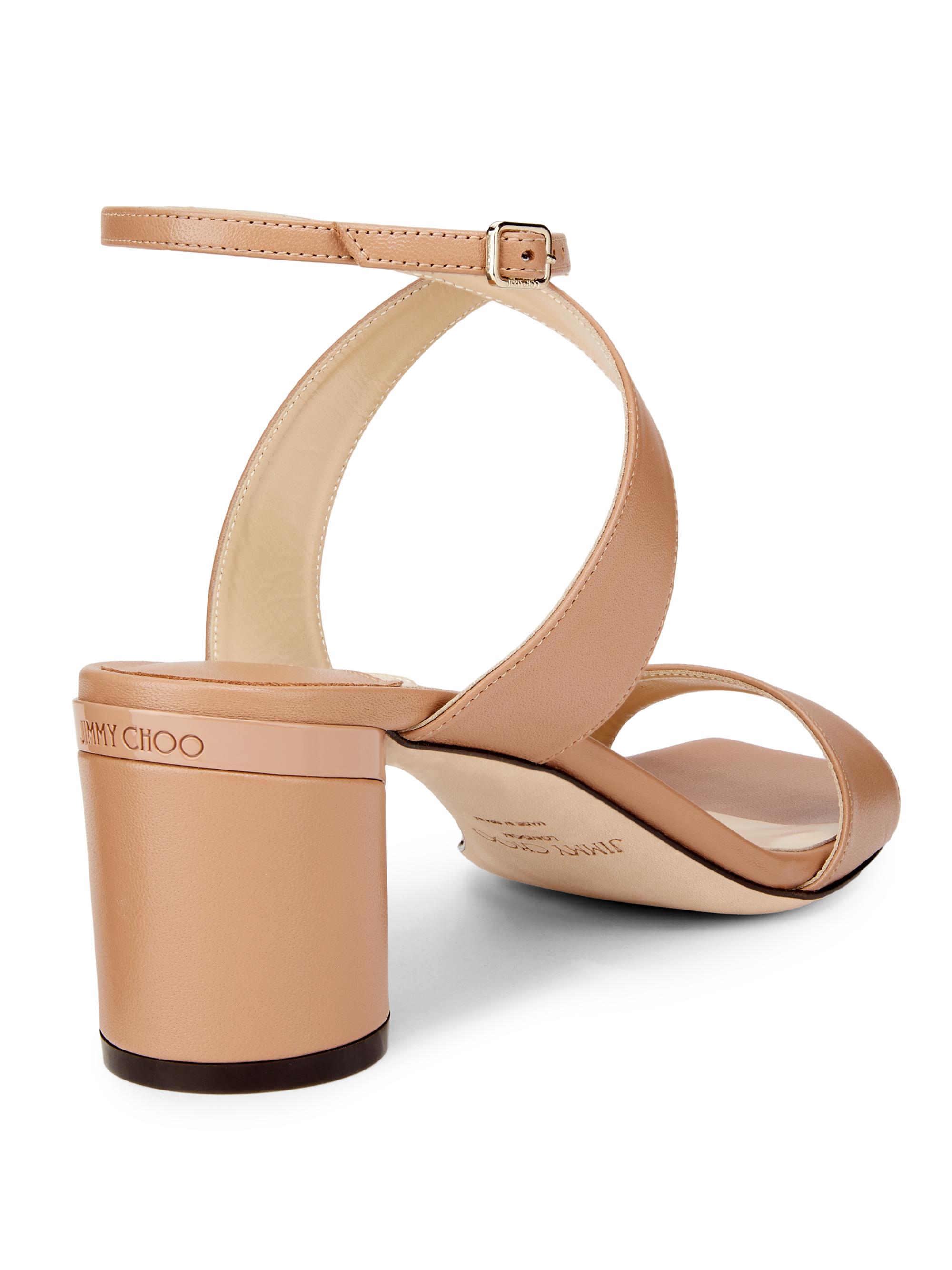 ユリコ JIMMY CHOO Jago 60 leather sandals | THE OUTNET