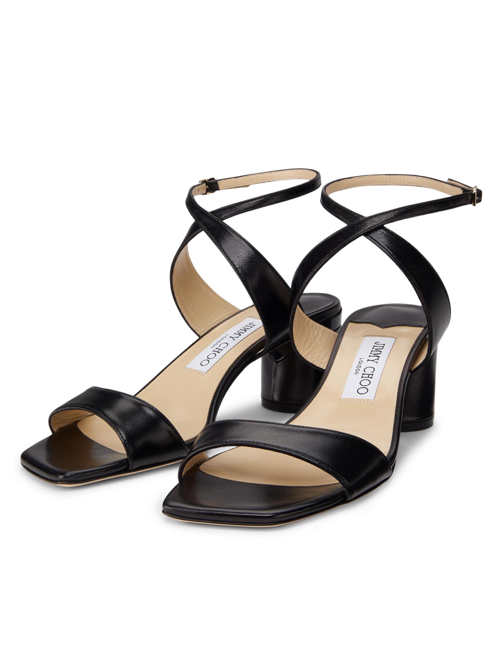 Jimmy Choo Jago 60MM Leather Sandals | Saks Fifth Avenue