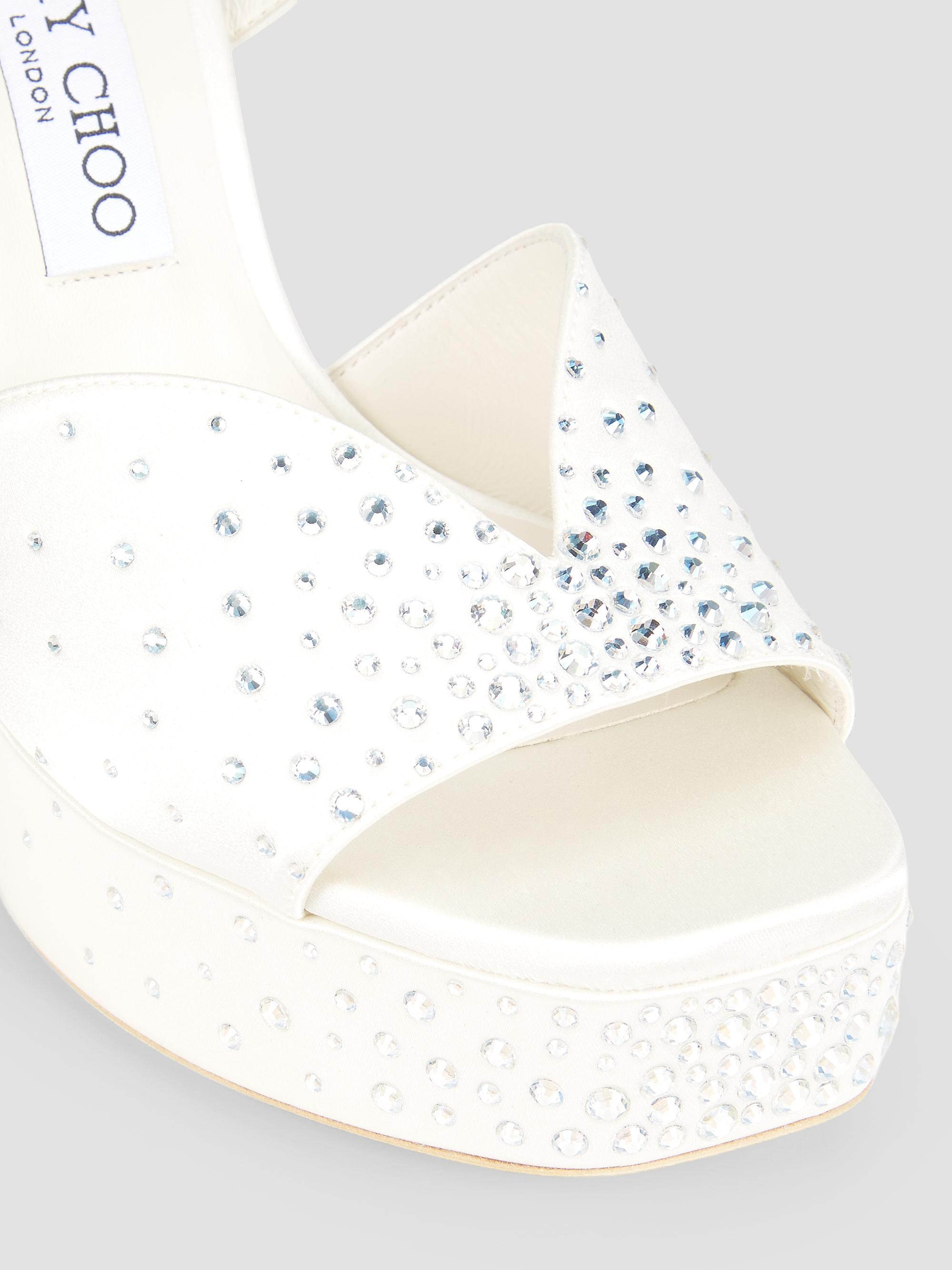 Jimmy Choo Karli Crystal-Embellished 125MM Platform | Saks Fifth