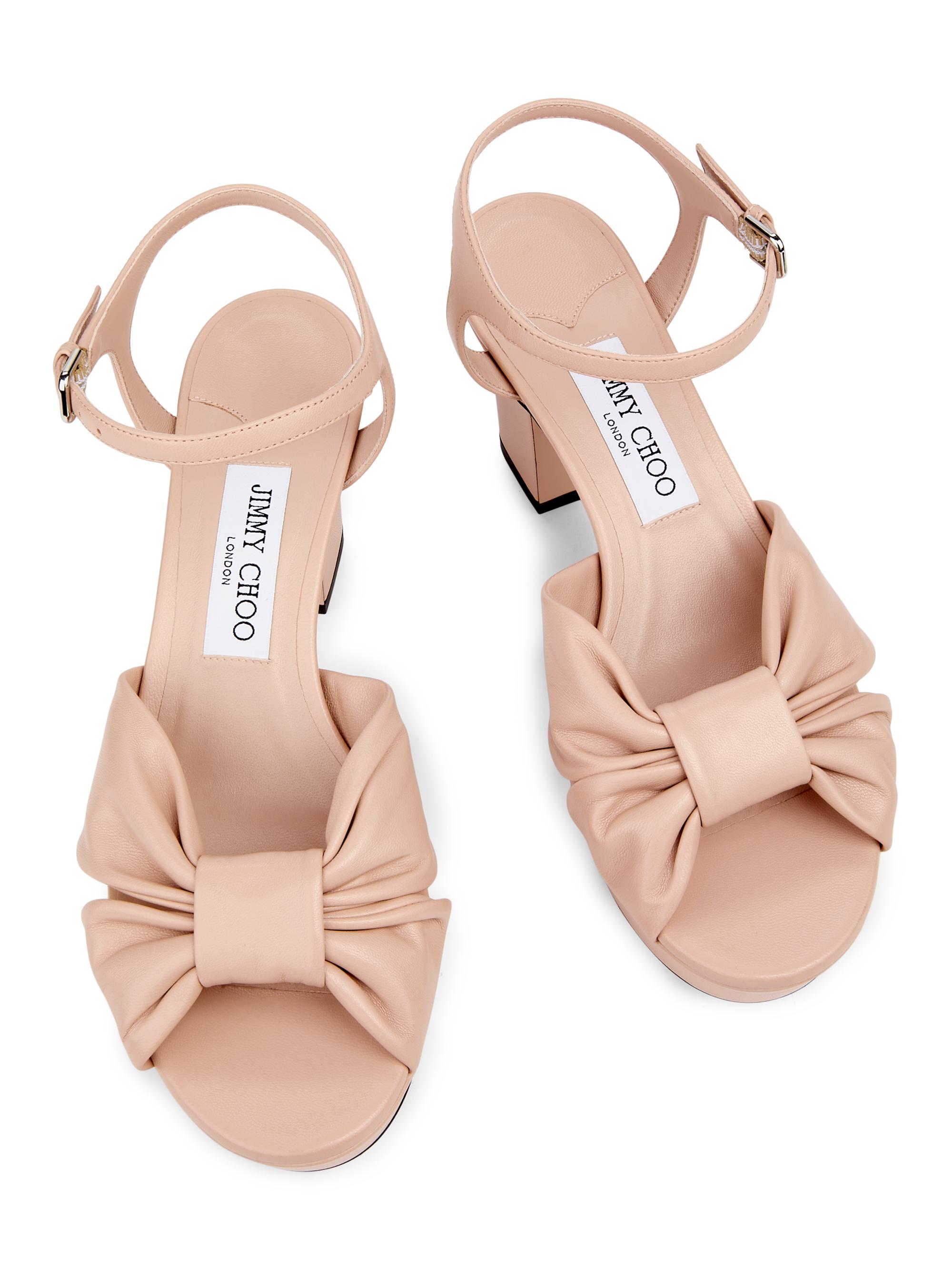 Jimmy Choo Heloise 80MM Leather Platform Sandals | Saks Fifth Avenue