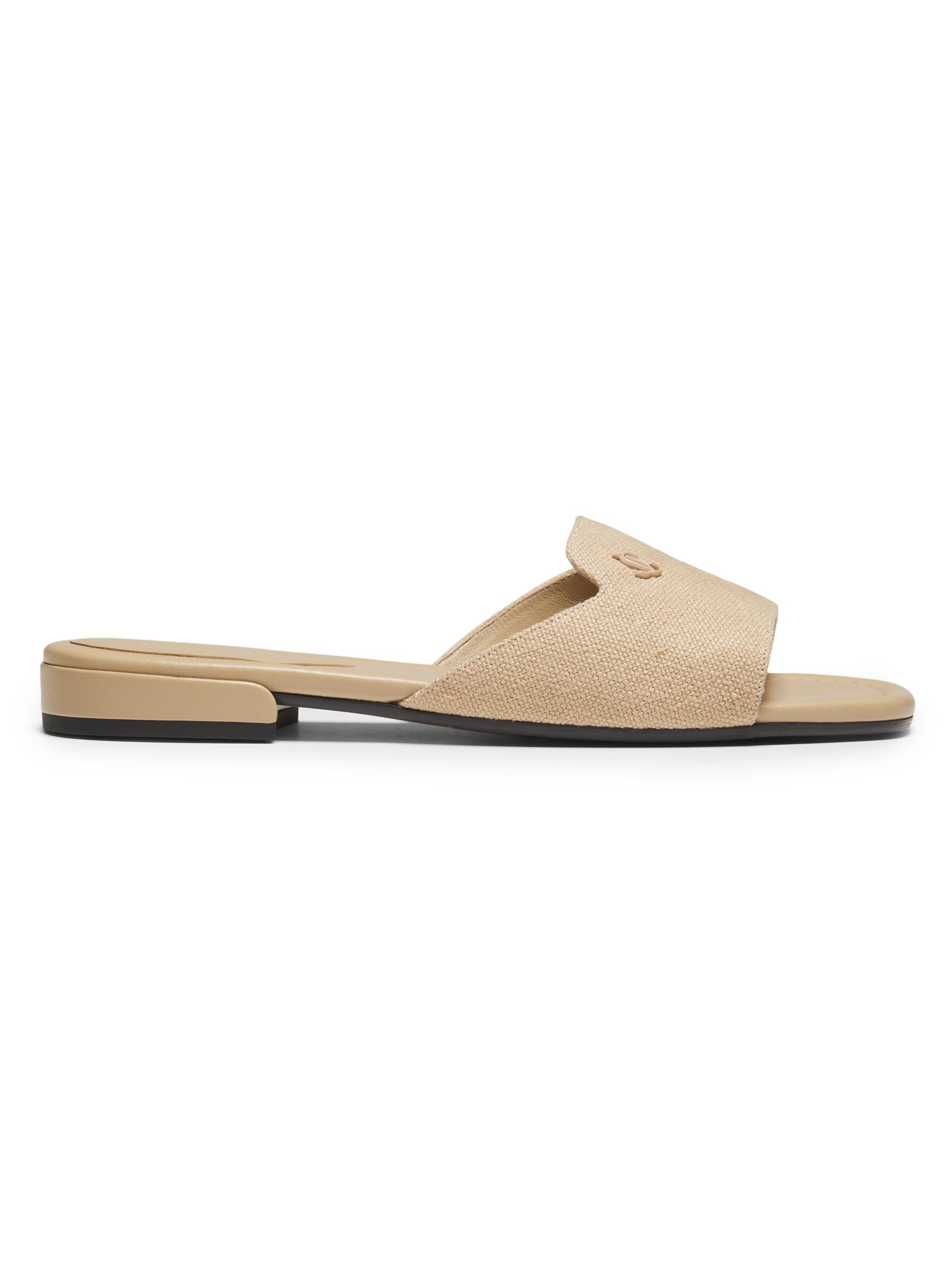Jimmy Choo Dina Linen Sandals | Saks Fifth Avenue