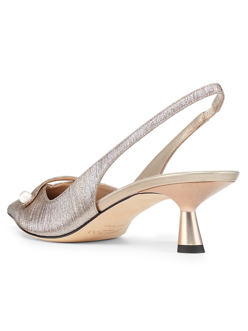 Shop Jimmy Choo Amita 45MM Glitter Slingback Pumps | Saks Shop Jimmy Choo Amita 45MM Glitter Slingback Pumps | Saks