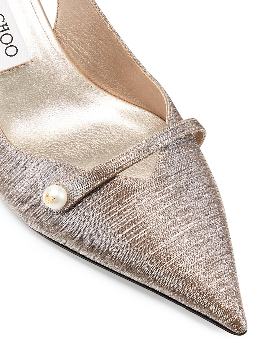 Shop Jimmy Choo Amita 45MM Glitter Slingback Pumps | Saks Shop Jimmy Choo Amita 45MM Glitter Slingback Pumps | Saks