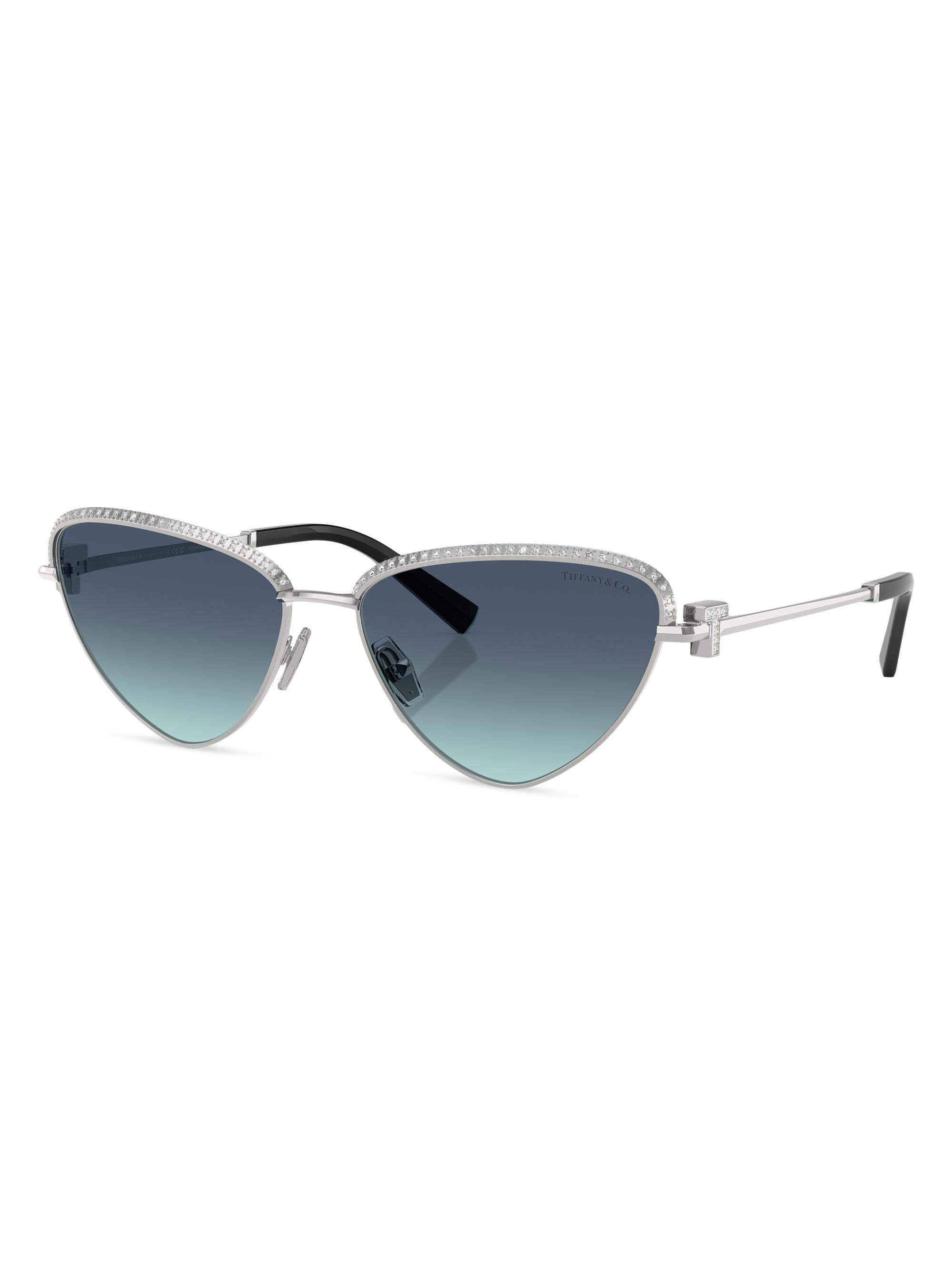 Tiffany & Co. Women's Tiffany T 59MM Butterfly Sunglasses - Gradient Blue Silver