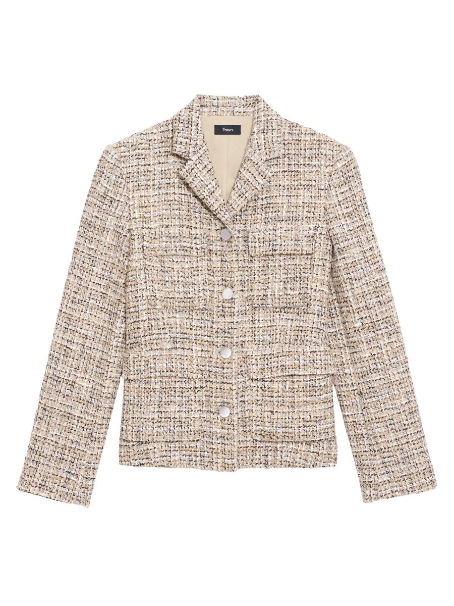 Theory Tweed Military Jacket | Saks Fifth Avenue