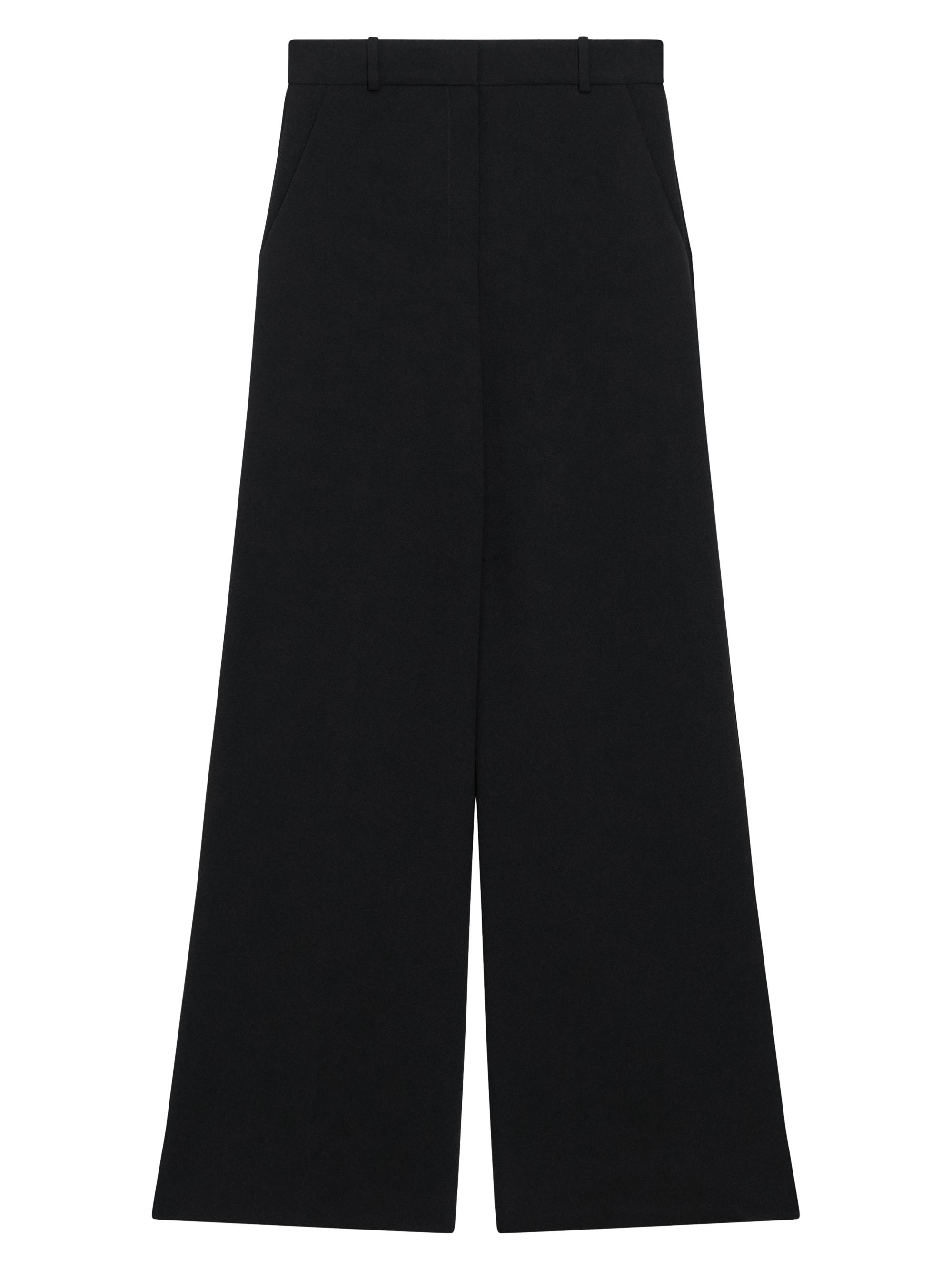 Theory Women's Admiral High-Rise Wide Trousers - Black