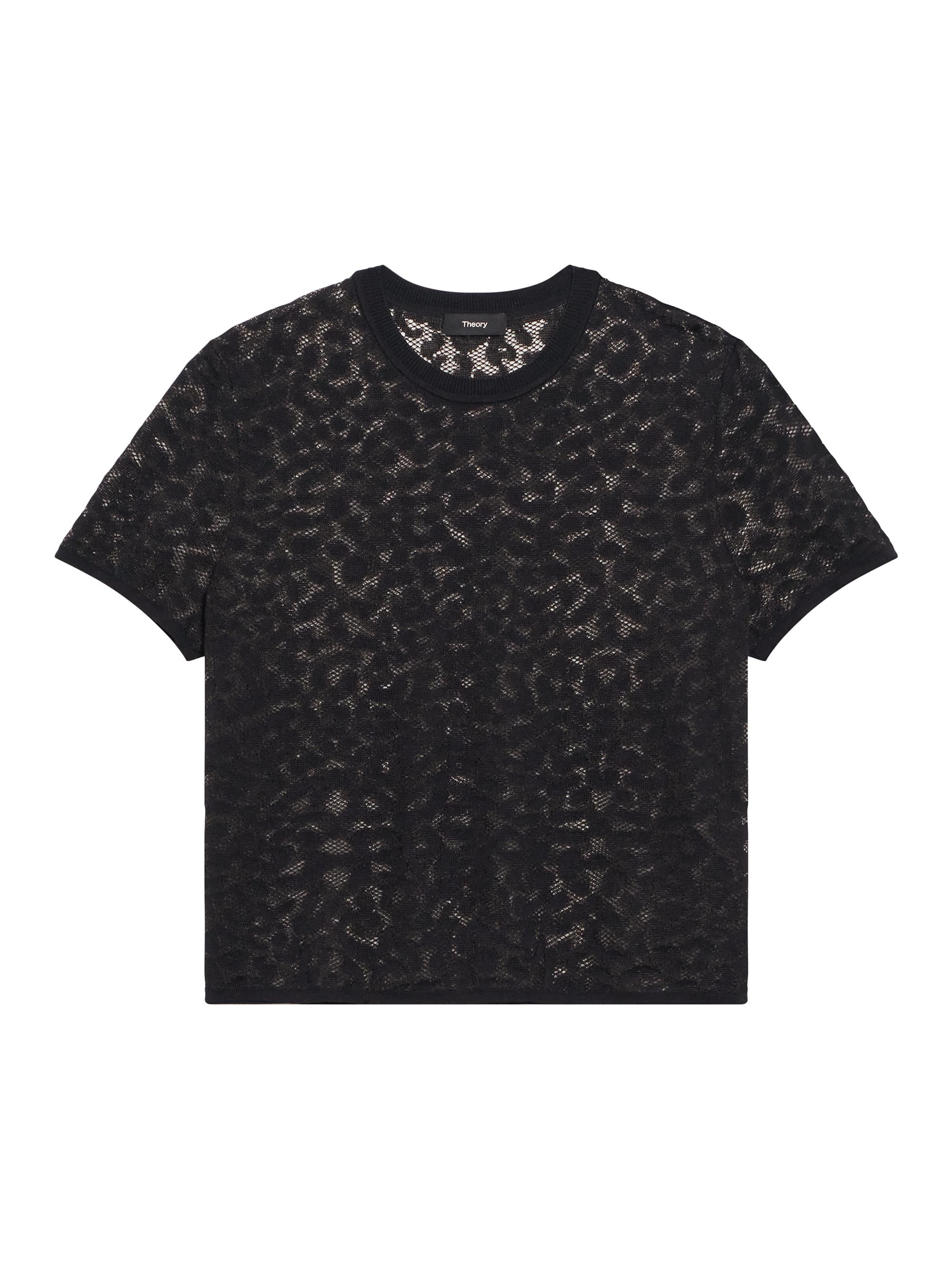 Theory Bleecker Animal Lace T-Shirt | Saks Fifth Avenue