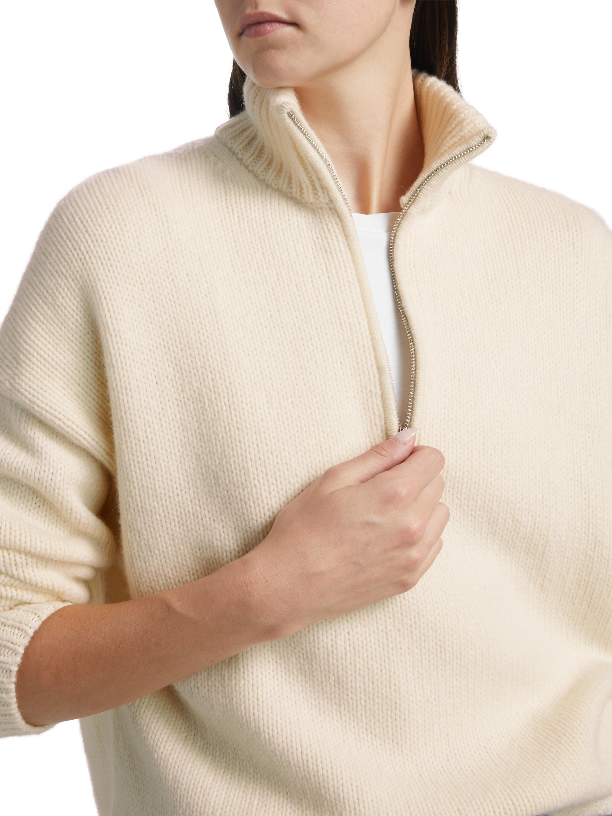 Theory Wool-Cashmere Half-Zip Sweater | Saks Fifth Avenue