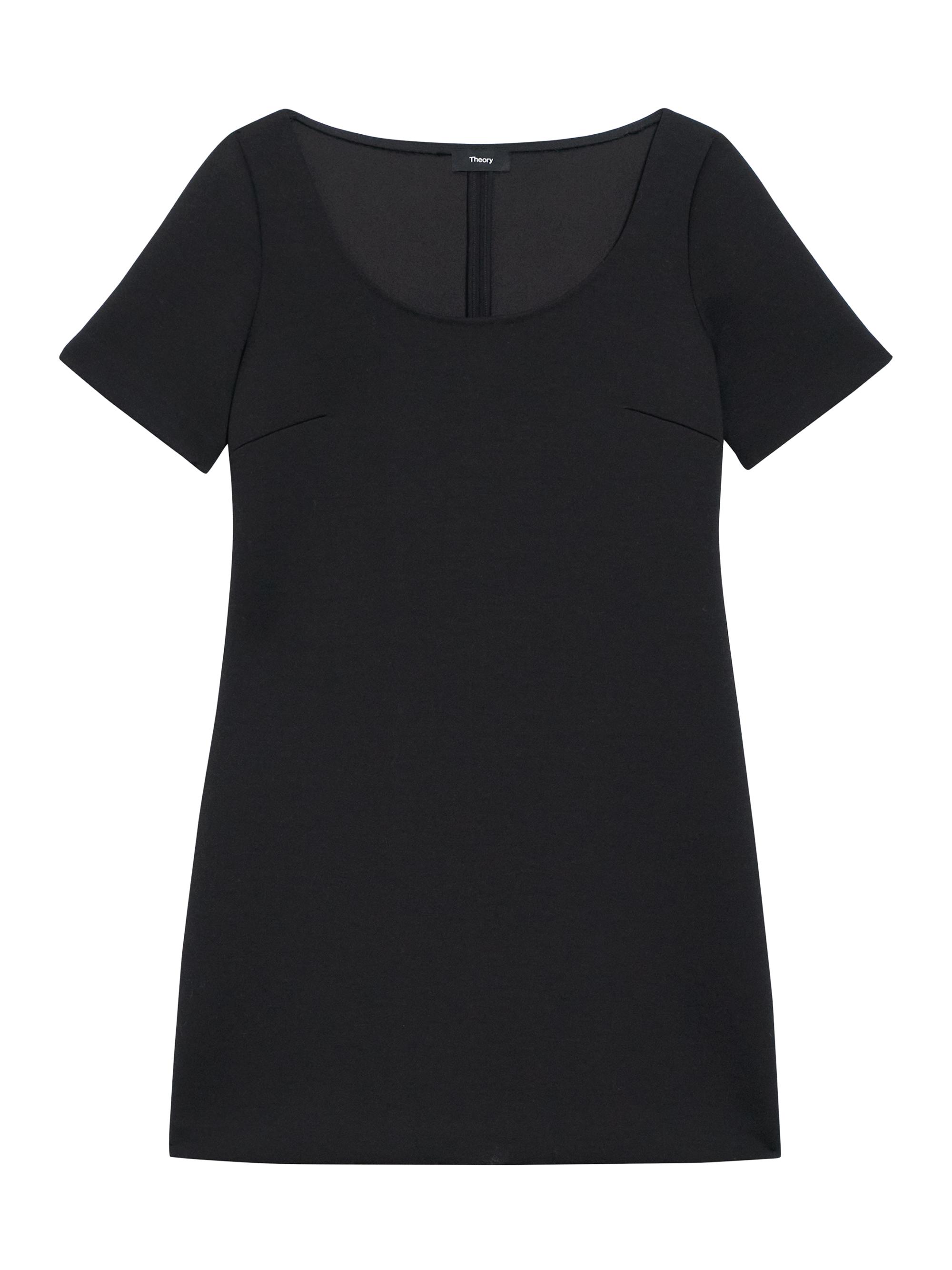 Theory Women's Scuba A-Line Minidress - Black