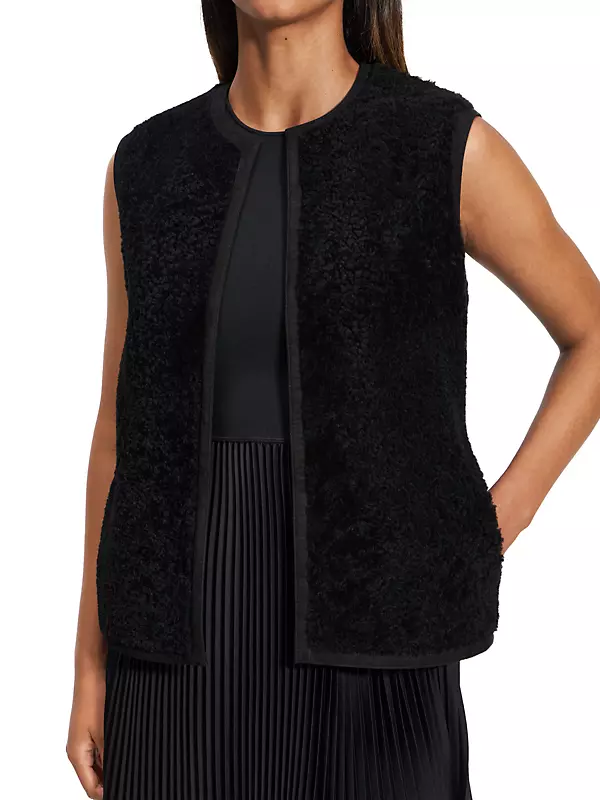 Shop Theory Reversible Shearling Vest | Saks Fifth Avenue Shop Theory Reversible Shearling Vest | Saks Fifth Avenue