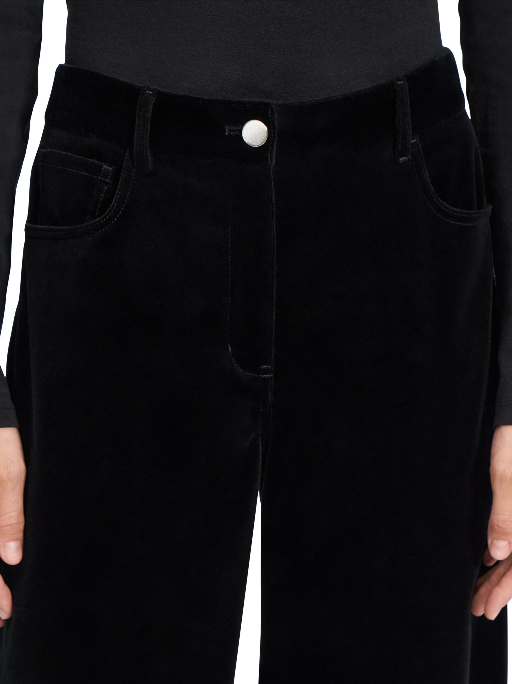 Theory Mid-Rise Straight-Leg Velvet Pants | Saks Fifth Avenue