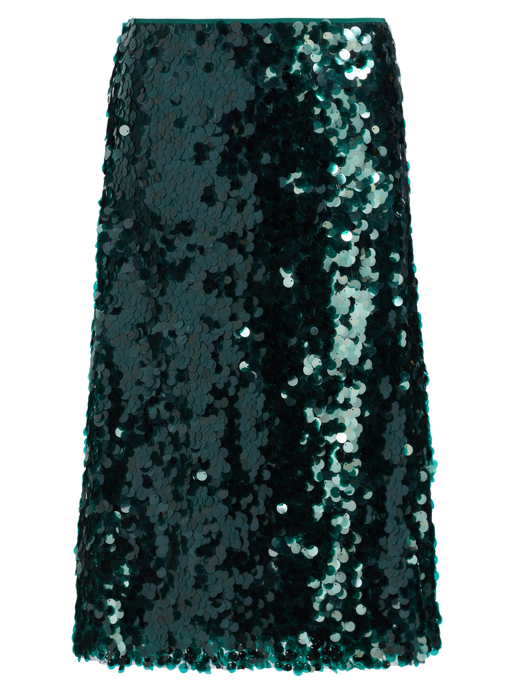 Vince Women's Lucite Sequined Midi-Skirt - Juniper