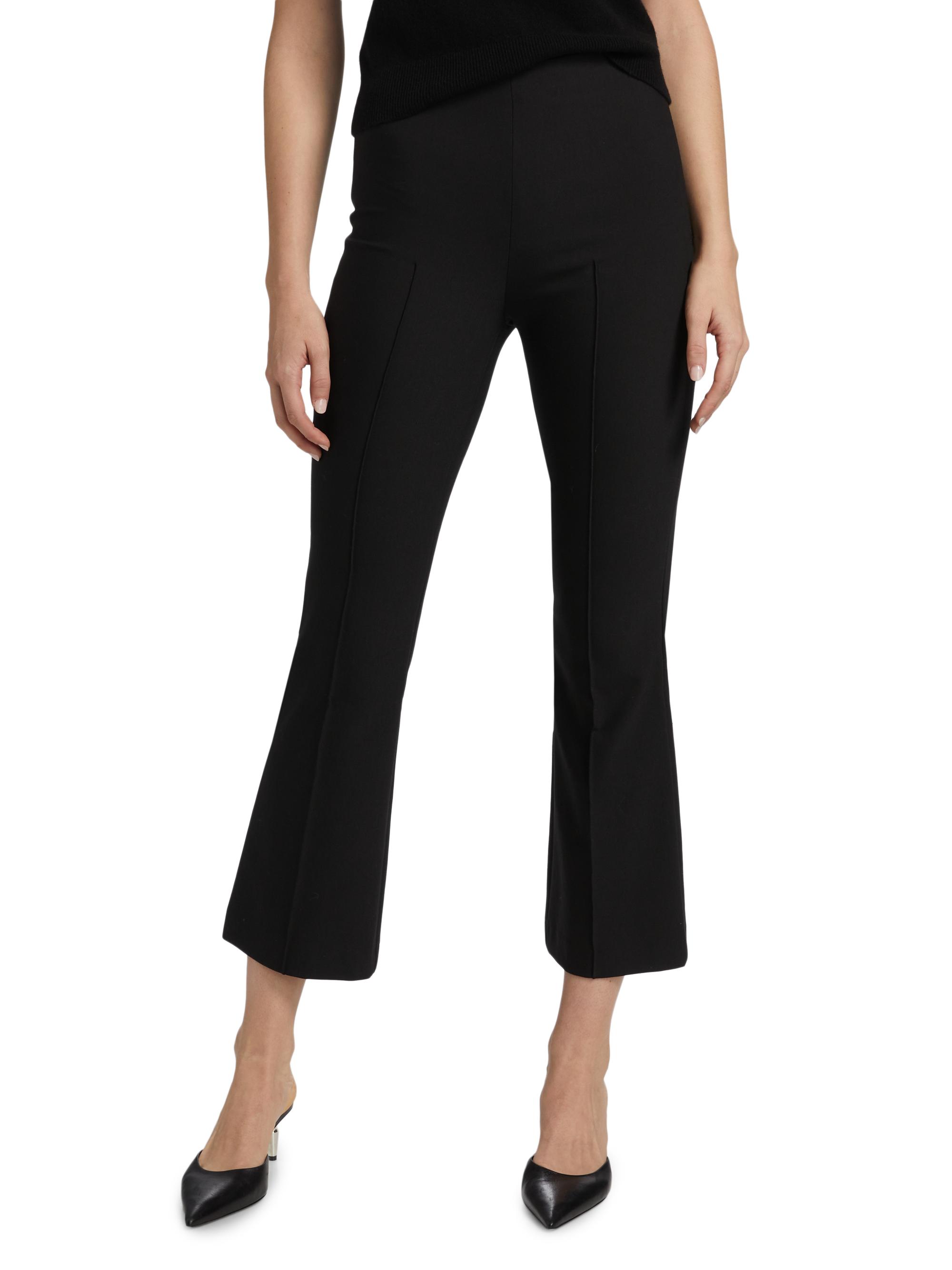 Vince Mid-Rise Pintuck Crop Flare Pants | Saks Fifth Avenue