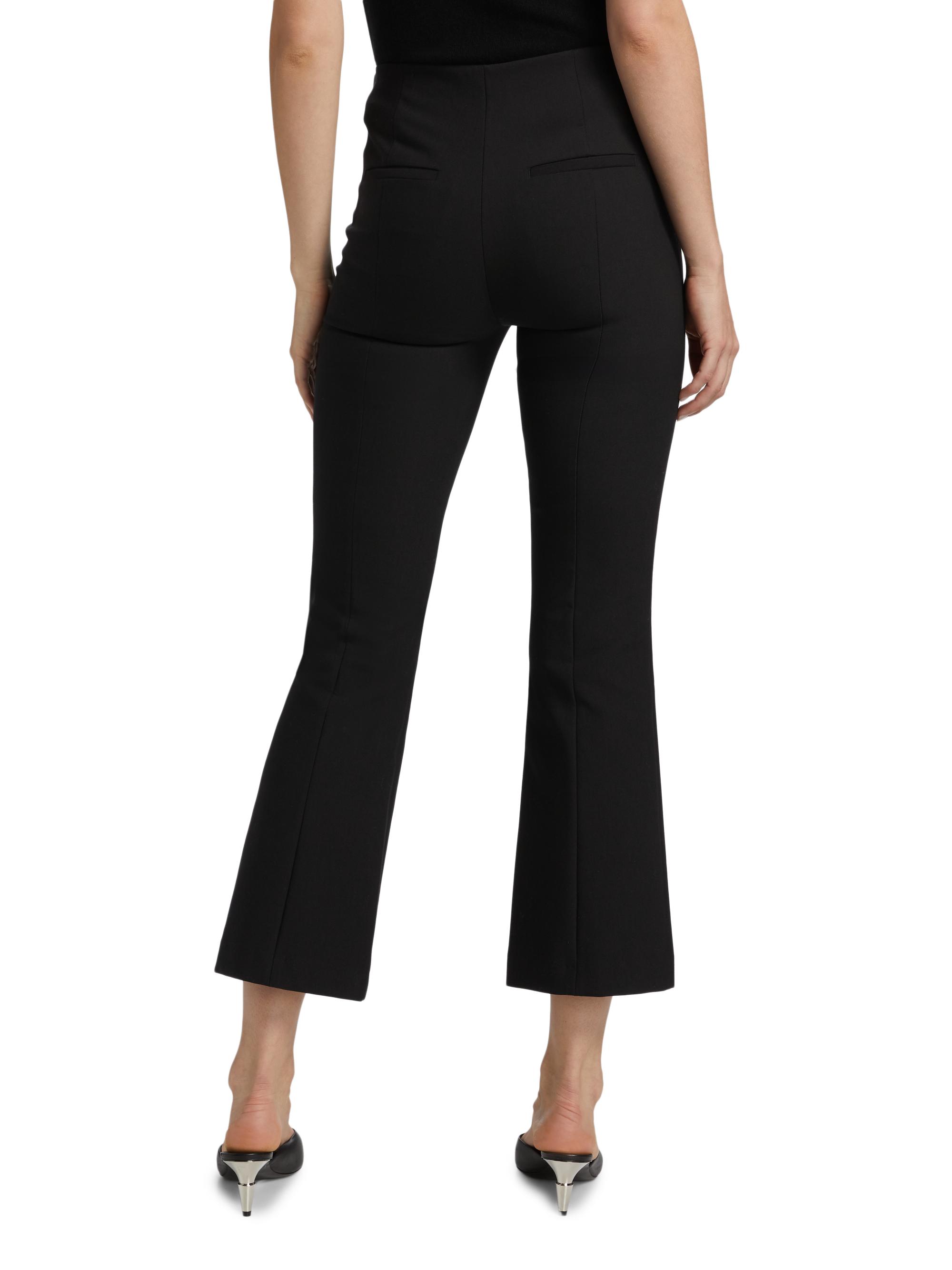 Vince Mid-Rise Pintuck Crop Flare Pants | Saks Fifth Avenue