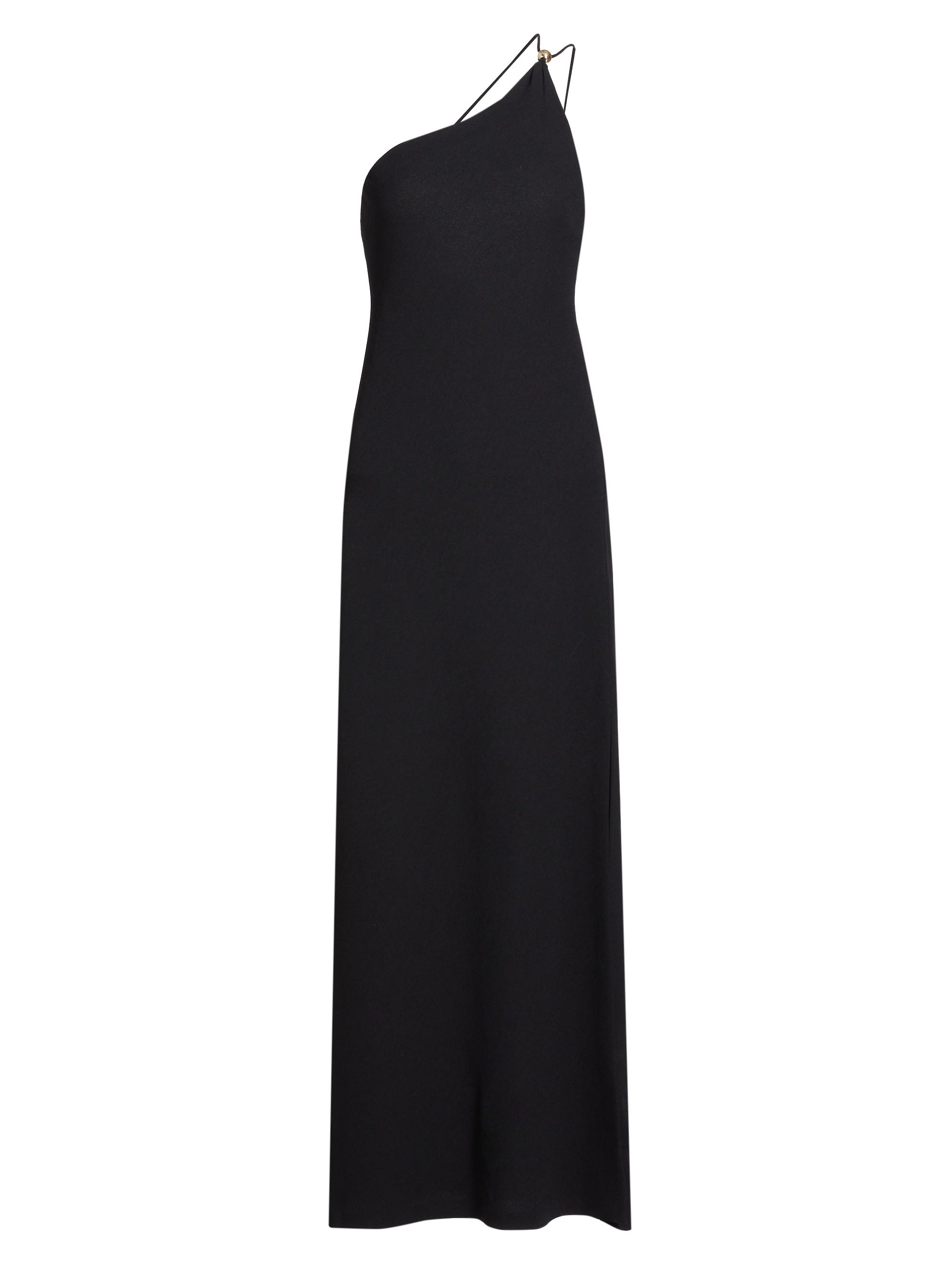 Vince Women's Jewel Sphere One-Shoulder Maxi Dress - Black