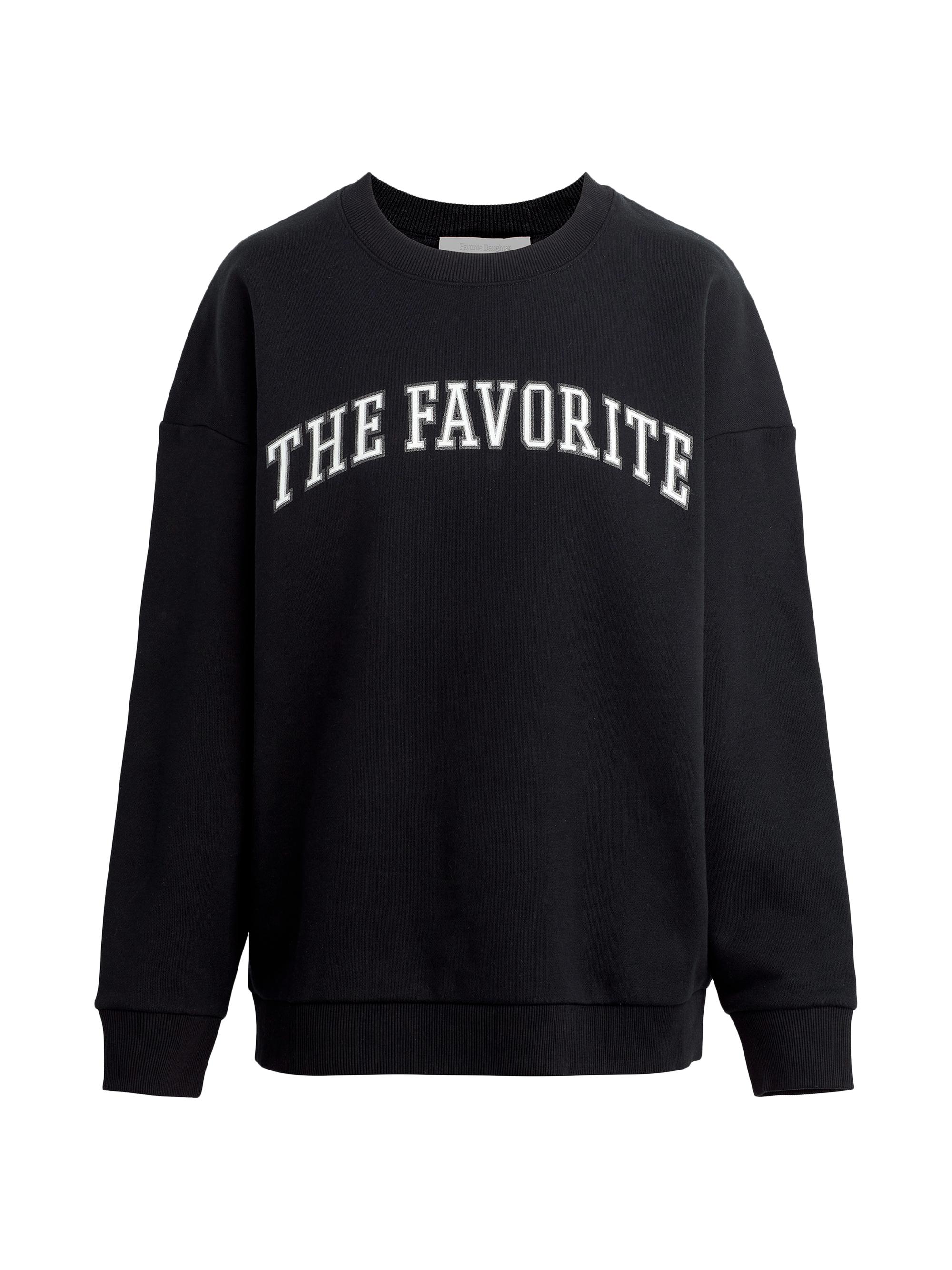 Favorite Daughter Women's The Favorite Crewneck Sweatshirt - Black White