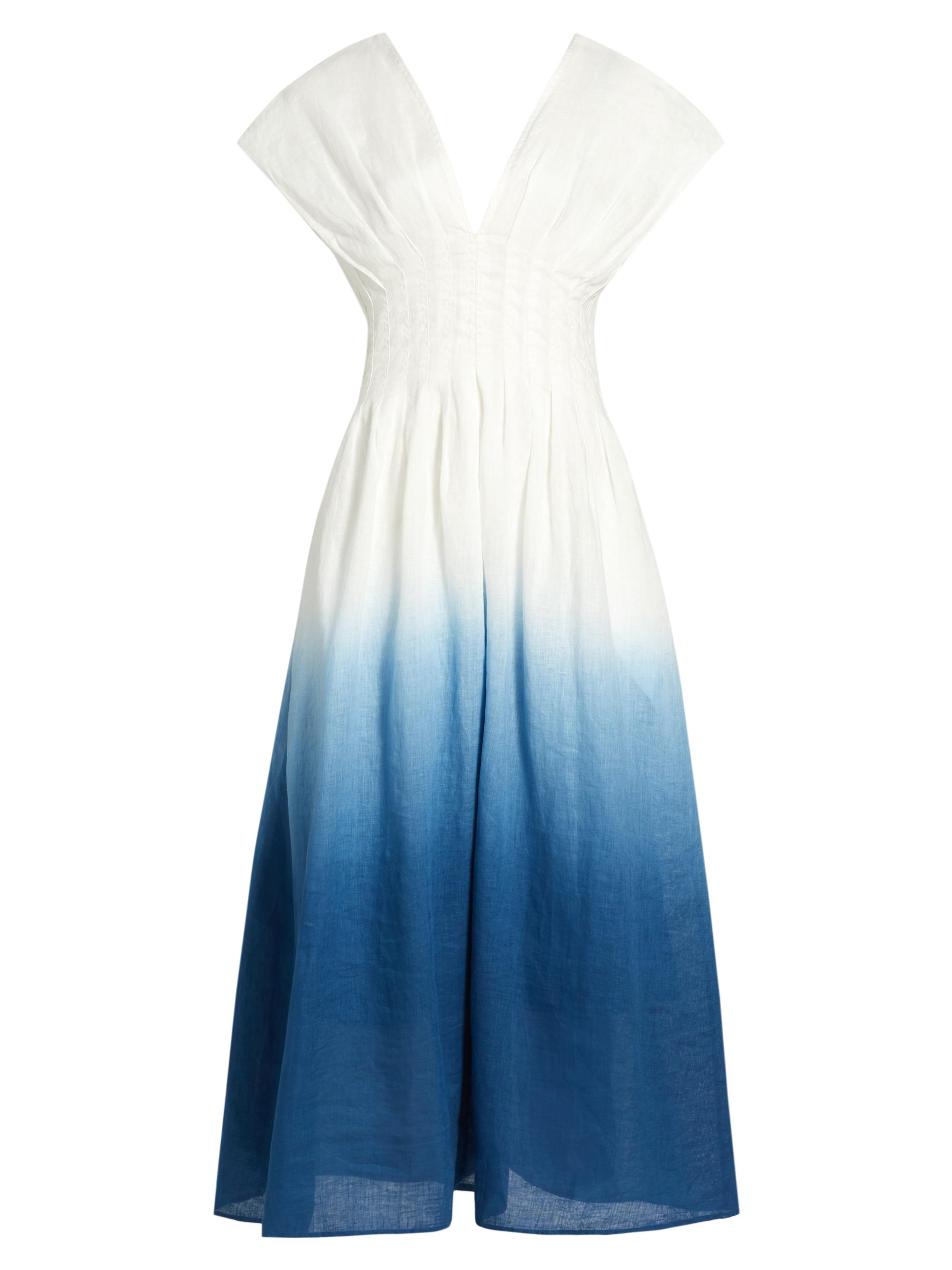 Nicholas the Label Sonya Pleated Ombr Midi-Dress | Saks Fifth Avenue
